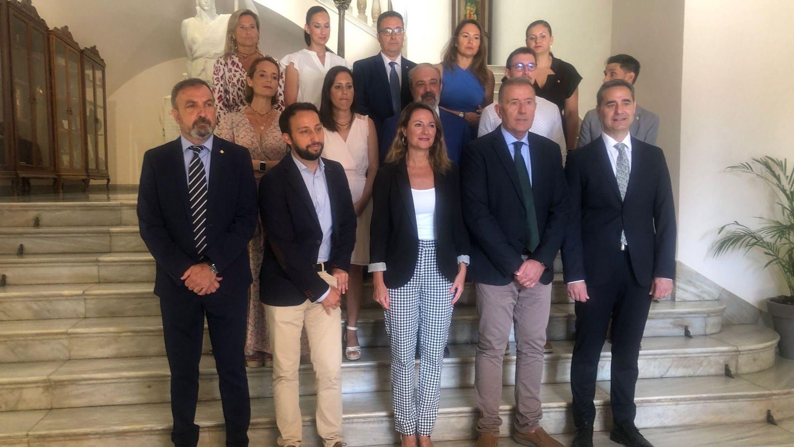 L'equip de govern de l'Ajuntament de Castelló de la Plana, integrat per PP i Vox