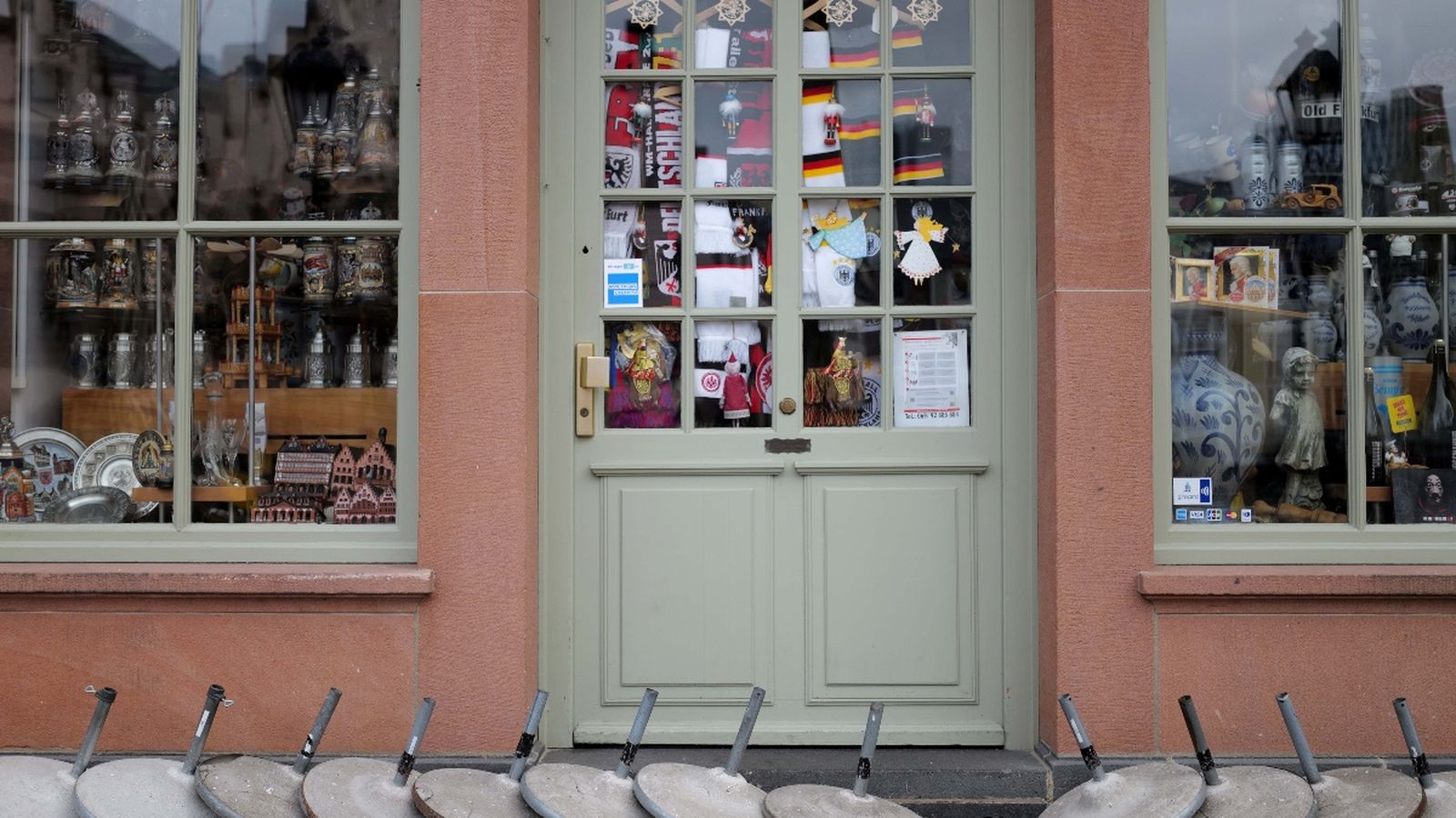 Comerç tancat a la ciutat de Frankfurt (Alemanya)