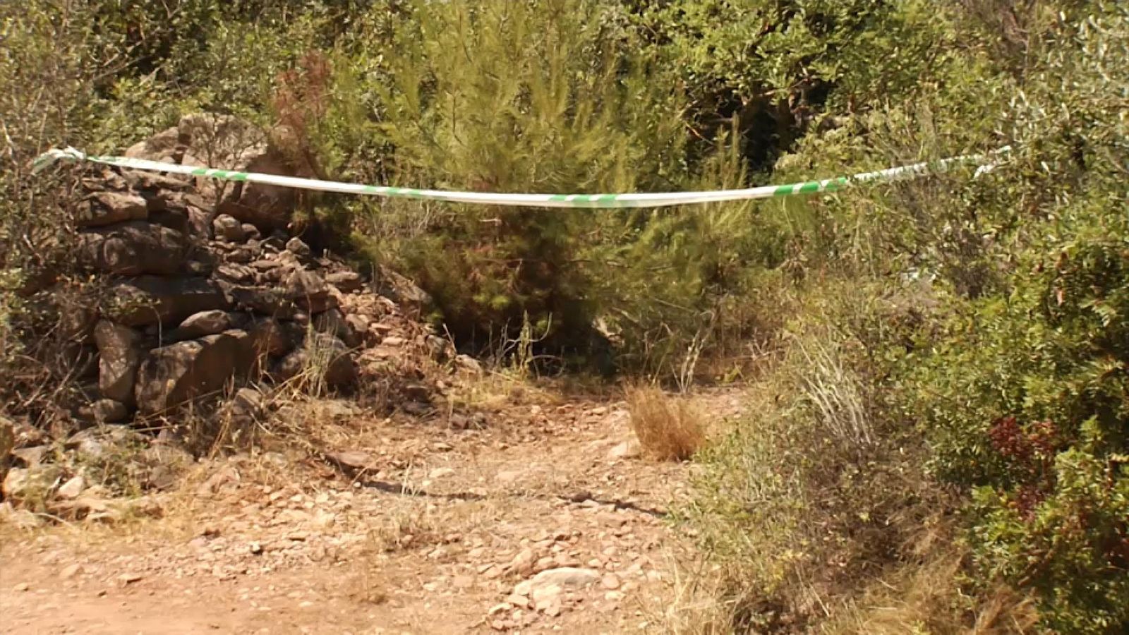 Paratge on va ser localitzat el cos de la dona, de la qual s'investiguen les causes de la mort