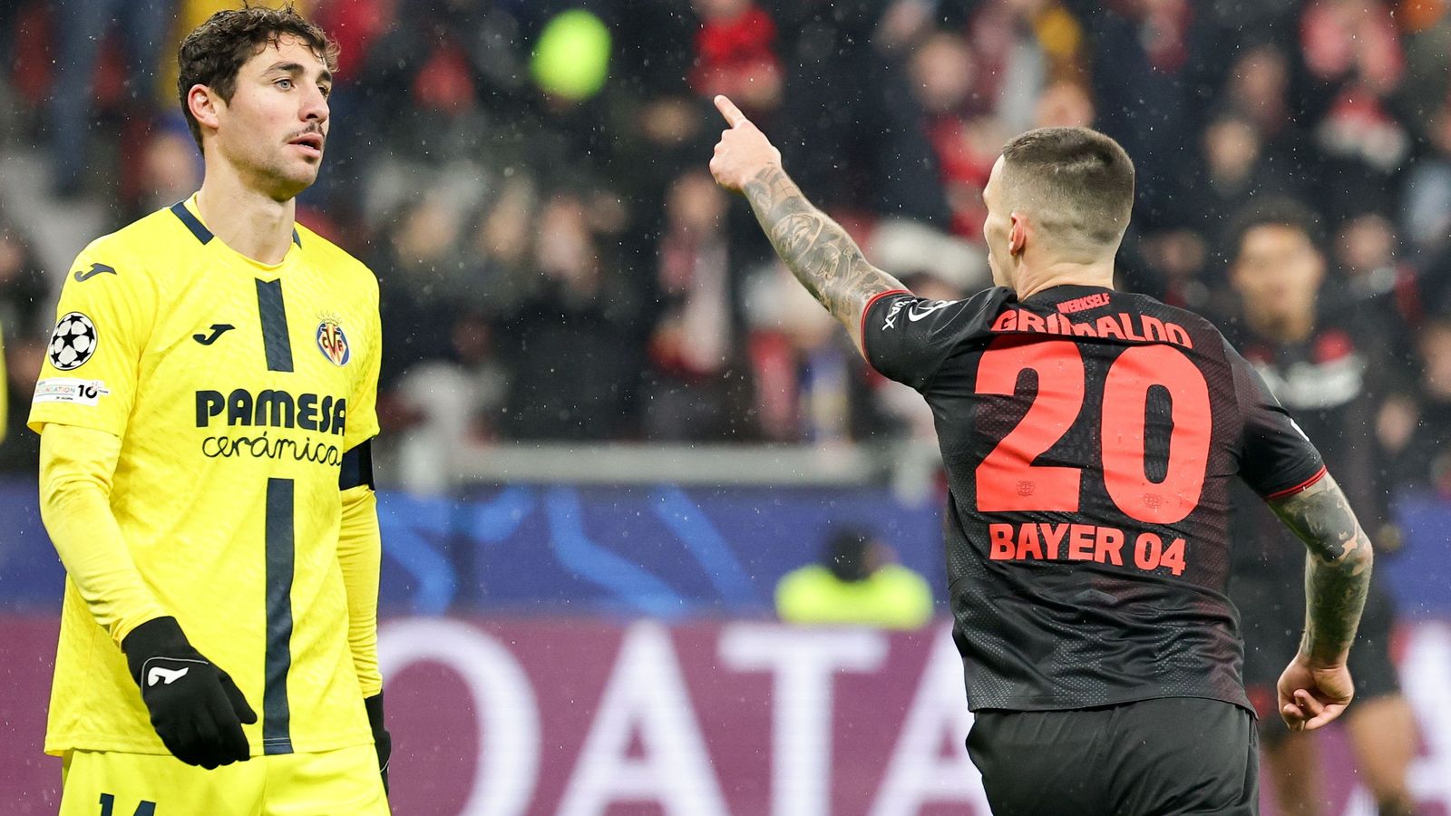 Imatge del partit entre el Villarreal i el Bayer Leverkusen
