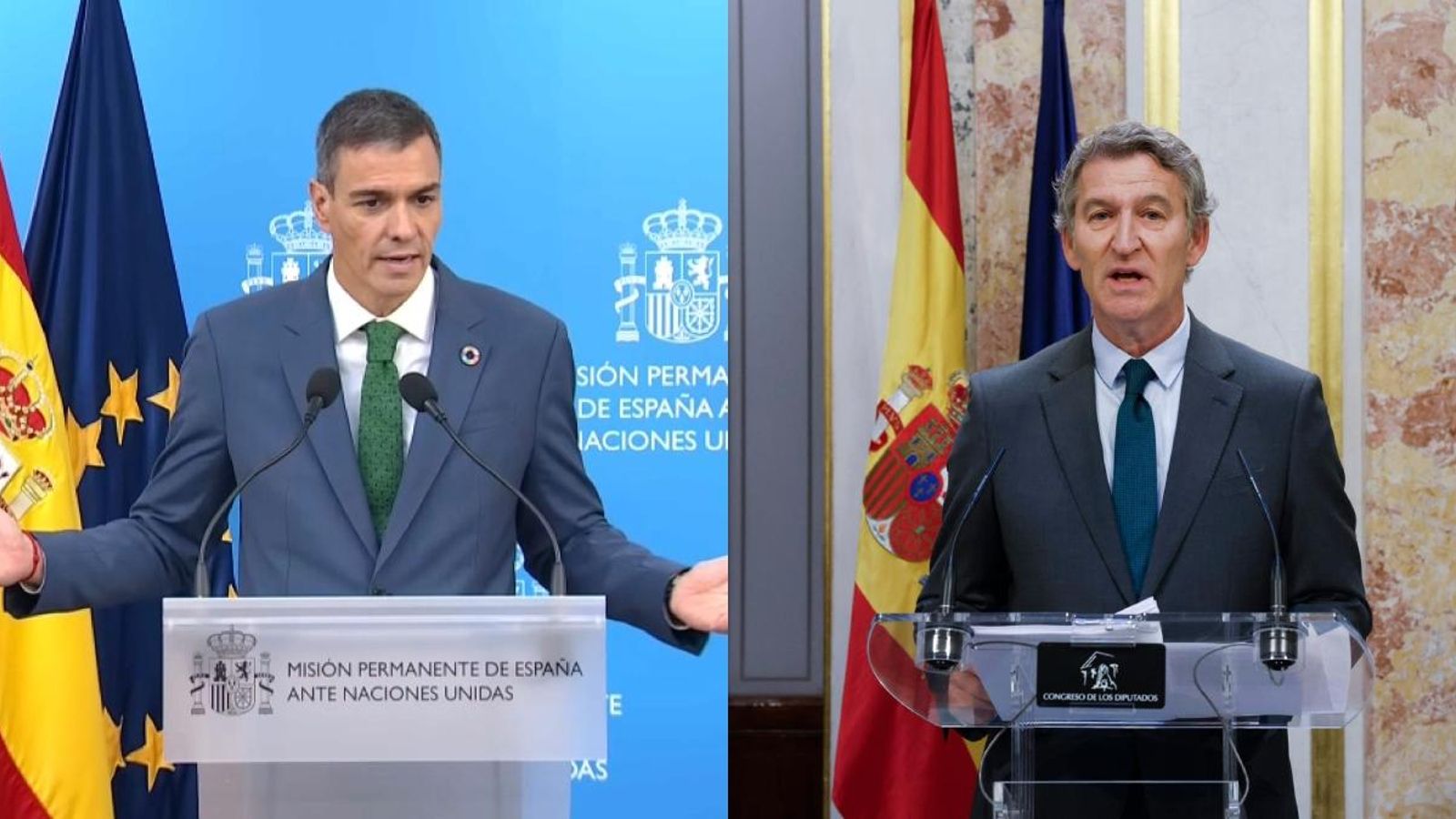 Feijóo i la ministra Alegría, este dimecres al Congrés