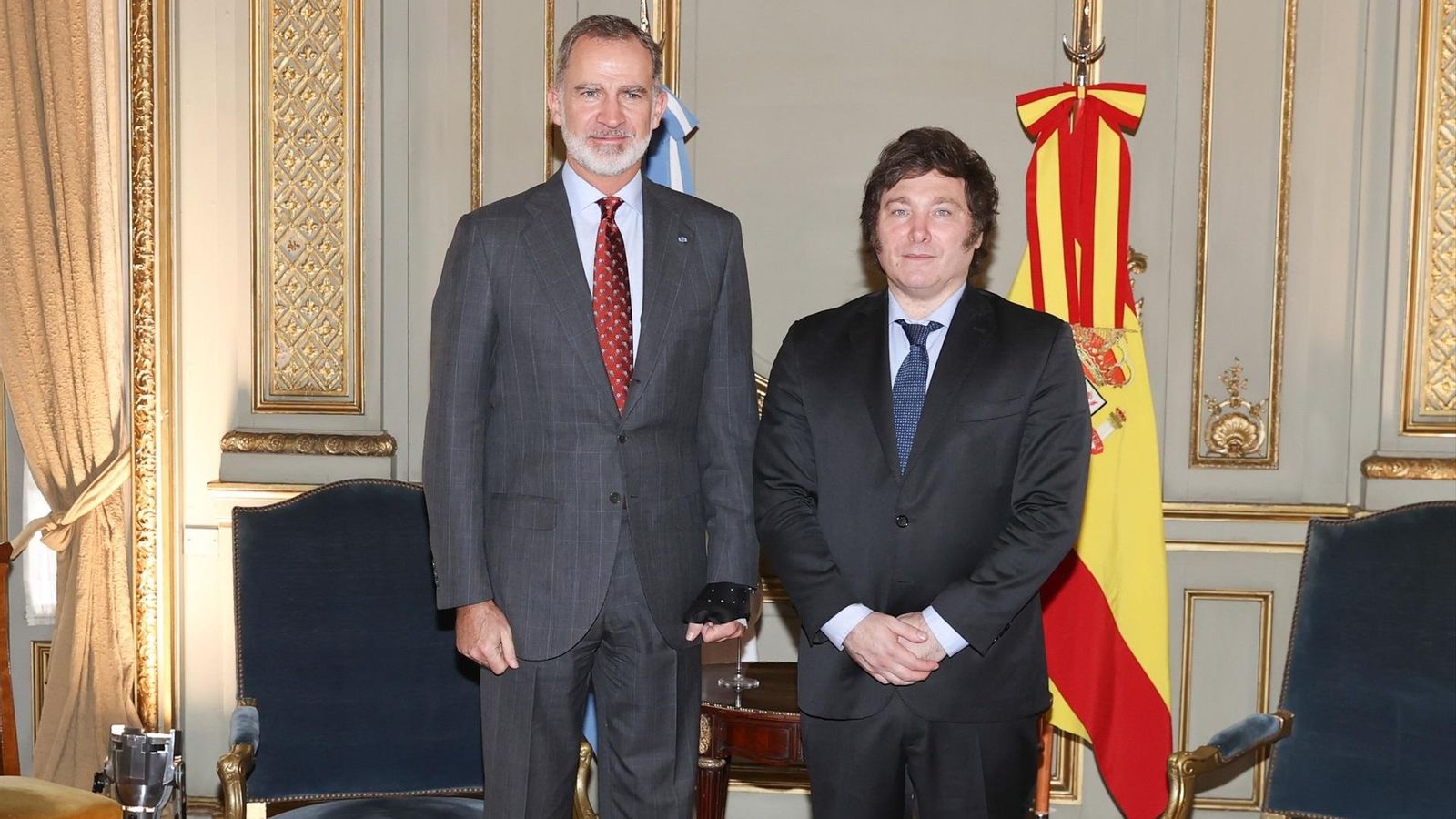 El rei Felip VI es reuneix per primera vegada amb el president electe d'Argentina El rei Felip VI es reuneix per primera vegada amb el president electe d'Argentina