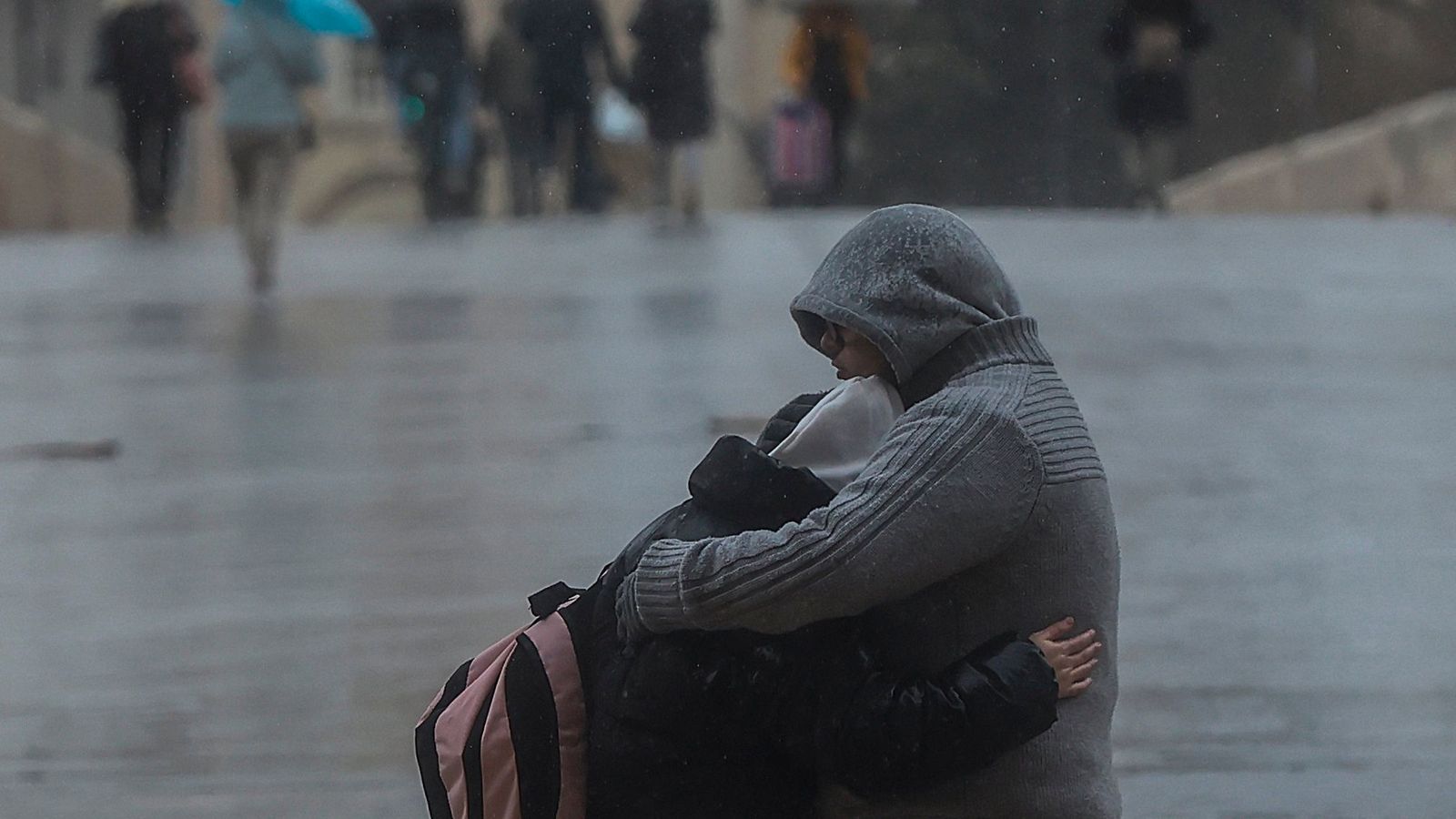 Imatge d'arxiu de pluja a València