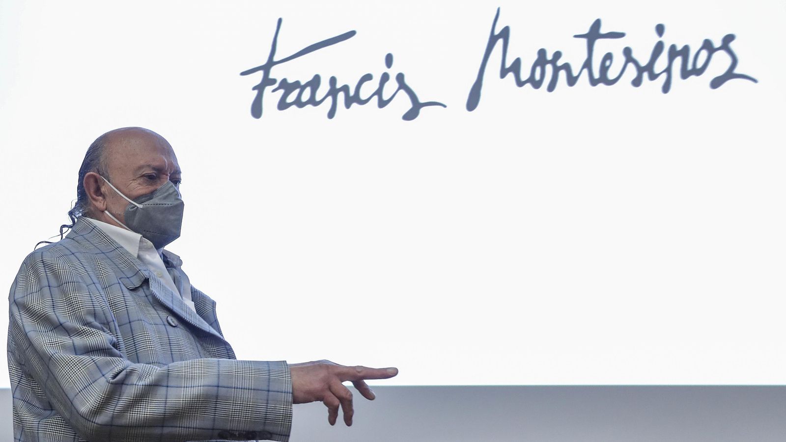 El dissenyador Francis Montesinos, durant la presentació del documental 'Montesinos Íntim'