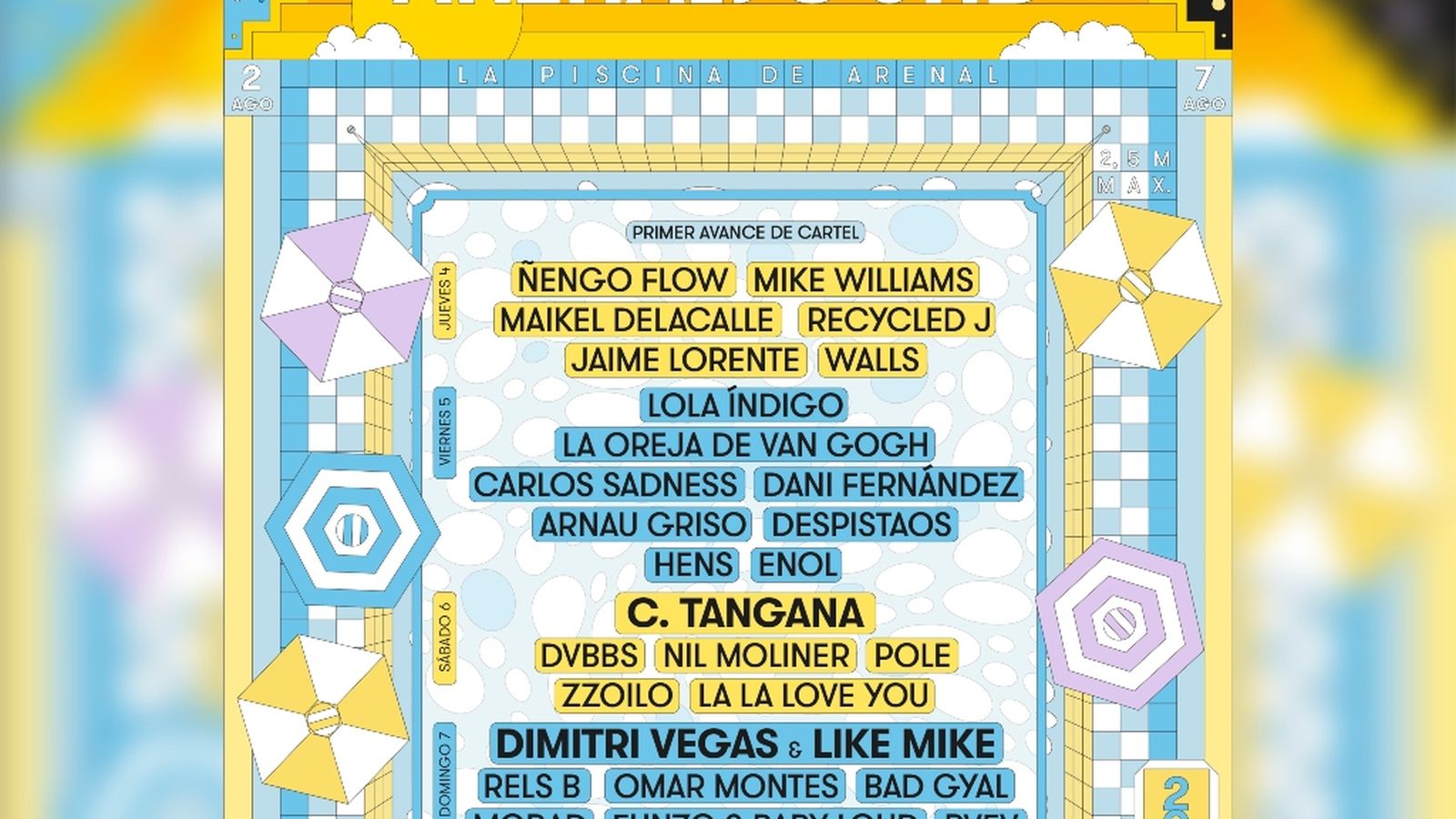 Cartell de l'Arenal Sound per a l'edició de 2022