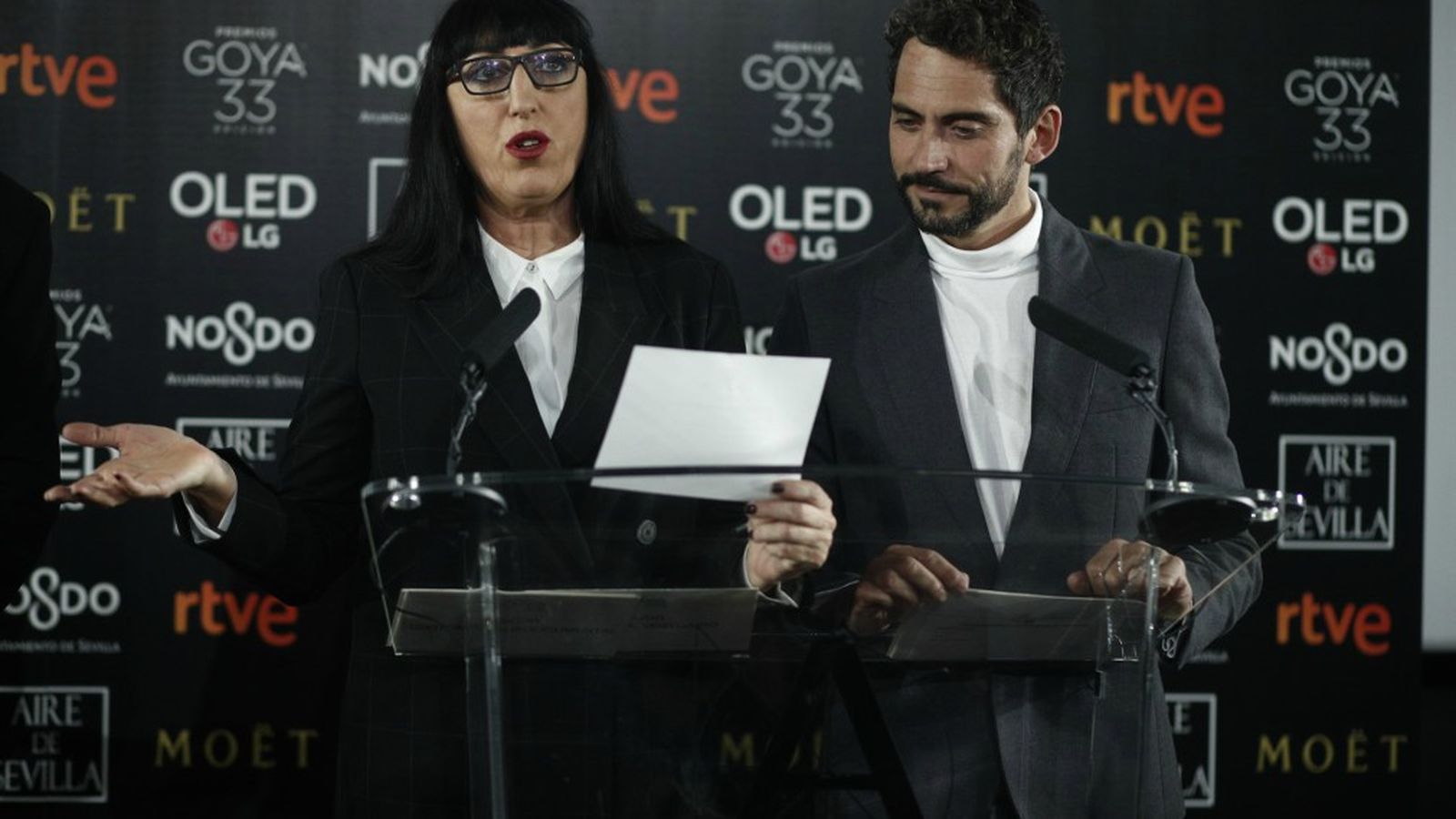 L'actriu Rossy de Palma i l'actor Paco León