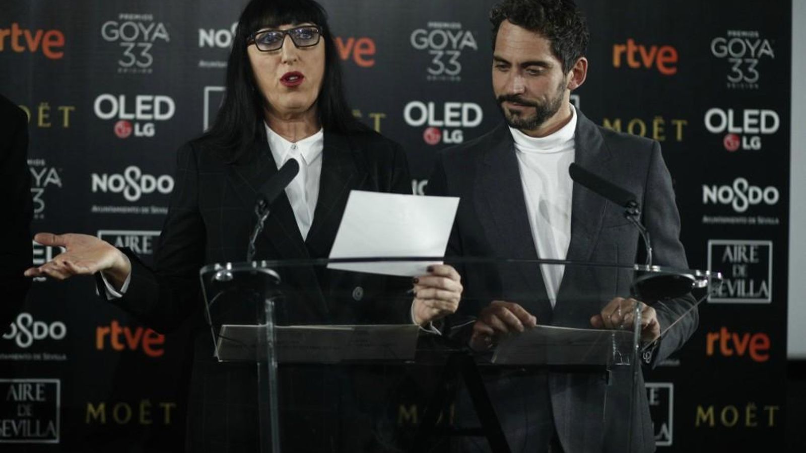 L'actriu Rossy de Palma i l'actor Paco León L'actriu Rossy de Palma i l'actor Paco León