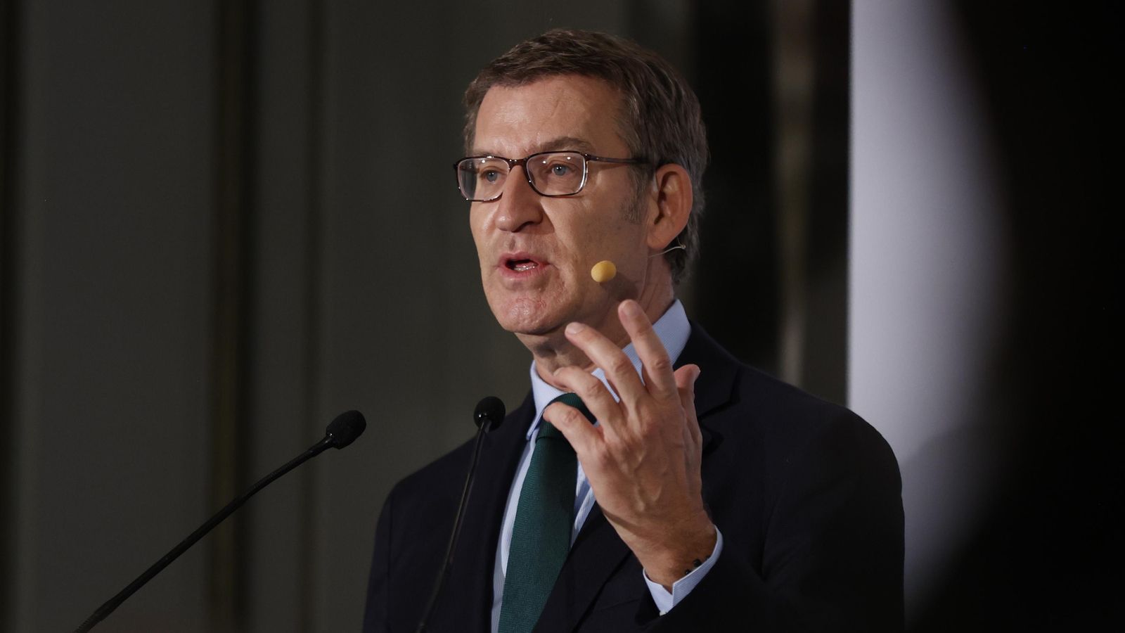 El president del PP, Alberto Núñez Feijóo, participa en el fòrum Cita del diari 'El Mundo', aquest dimarts a Madrid