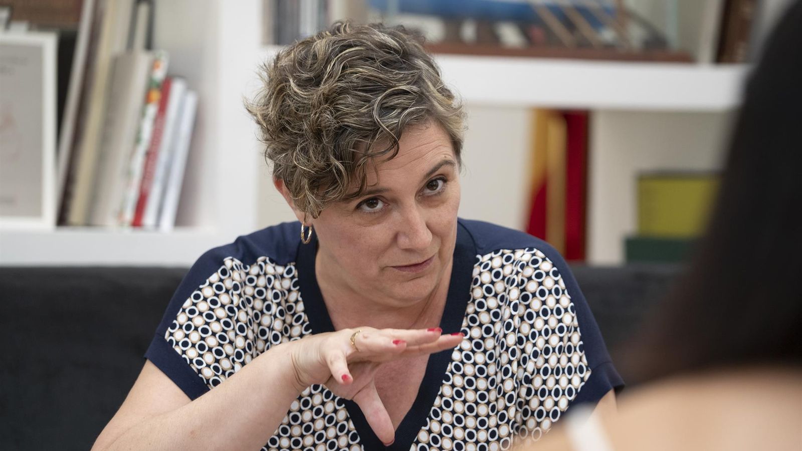 La consellera d'Educació, Cultura i Esport, Raquel Tamarit, durant l'entrevista amb Europa Press