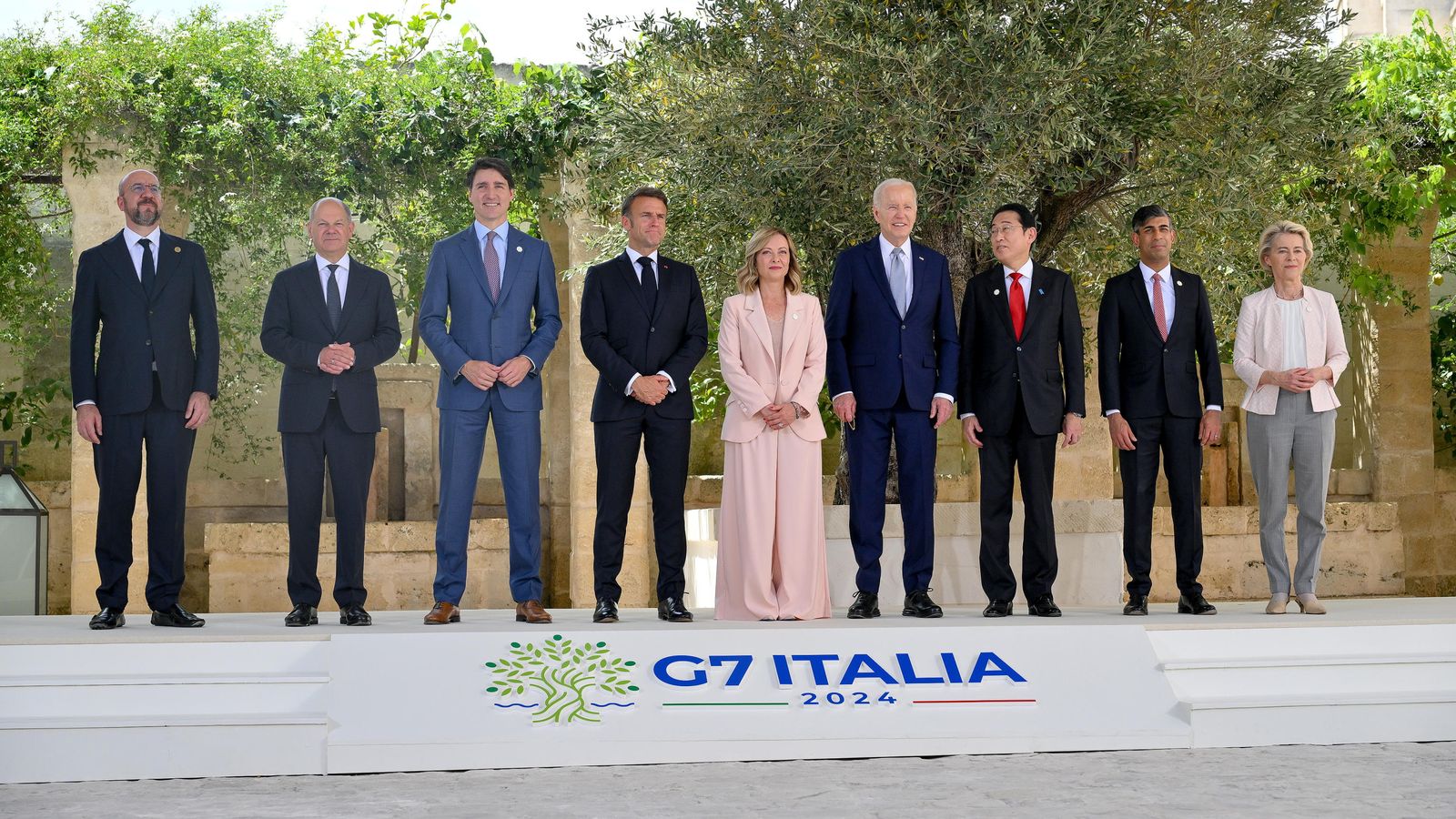 Els membres del G7 a Itàlia