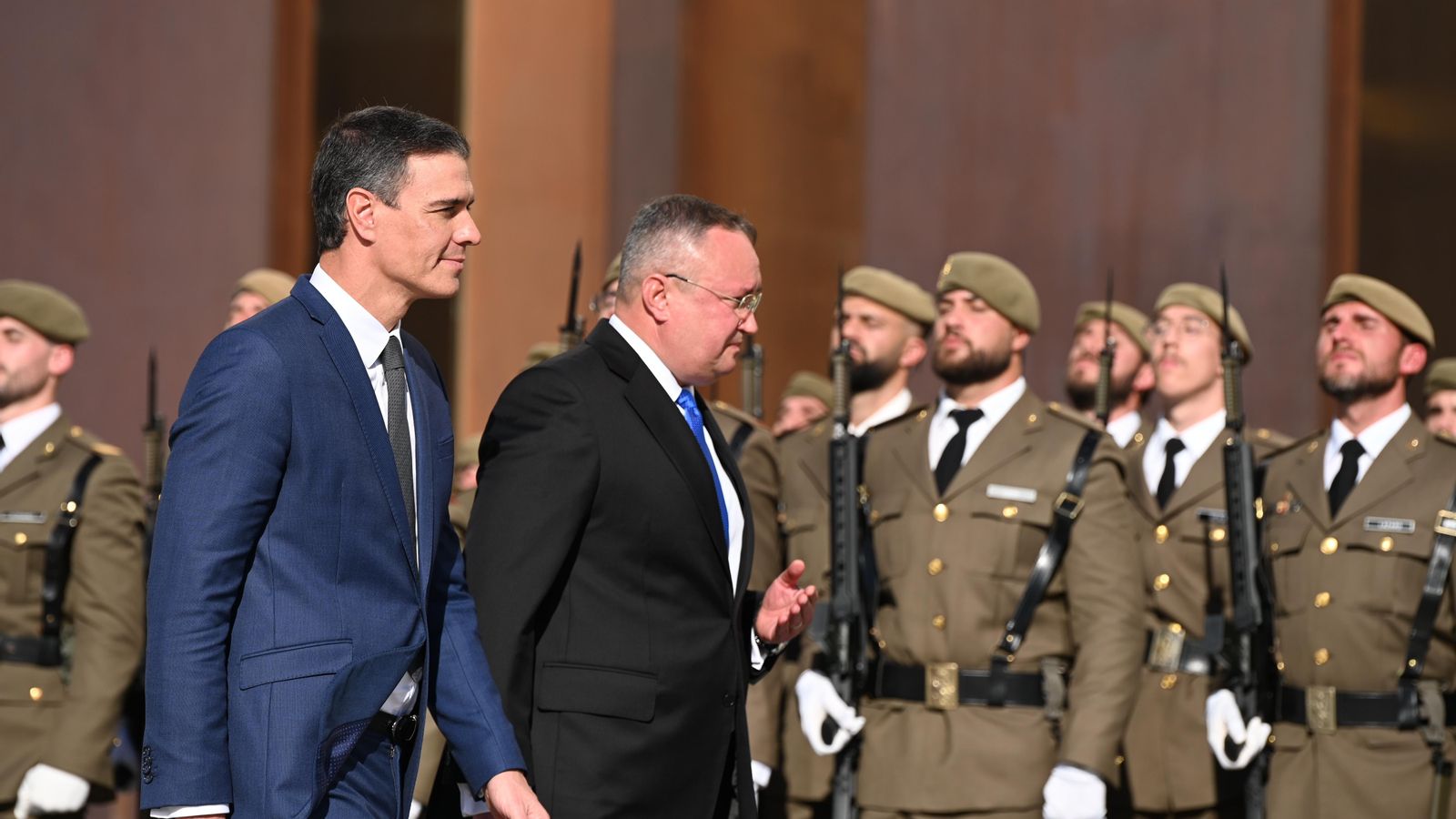 El president del govern espanyol ha rebut hui al primer ministre de Rumania, Nicolae-Ionel a Castelló de la Plana