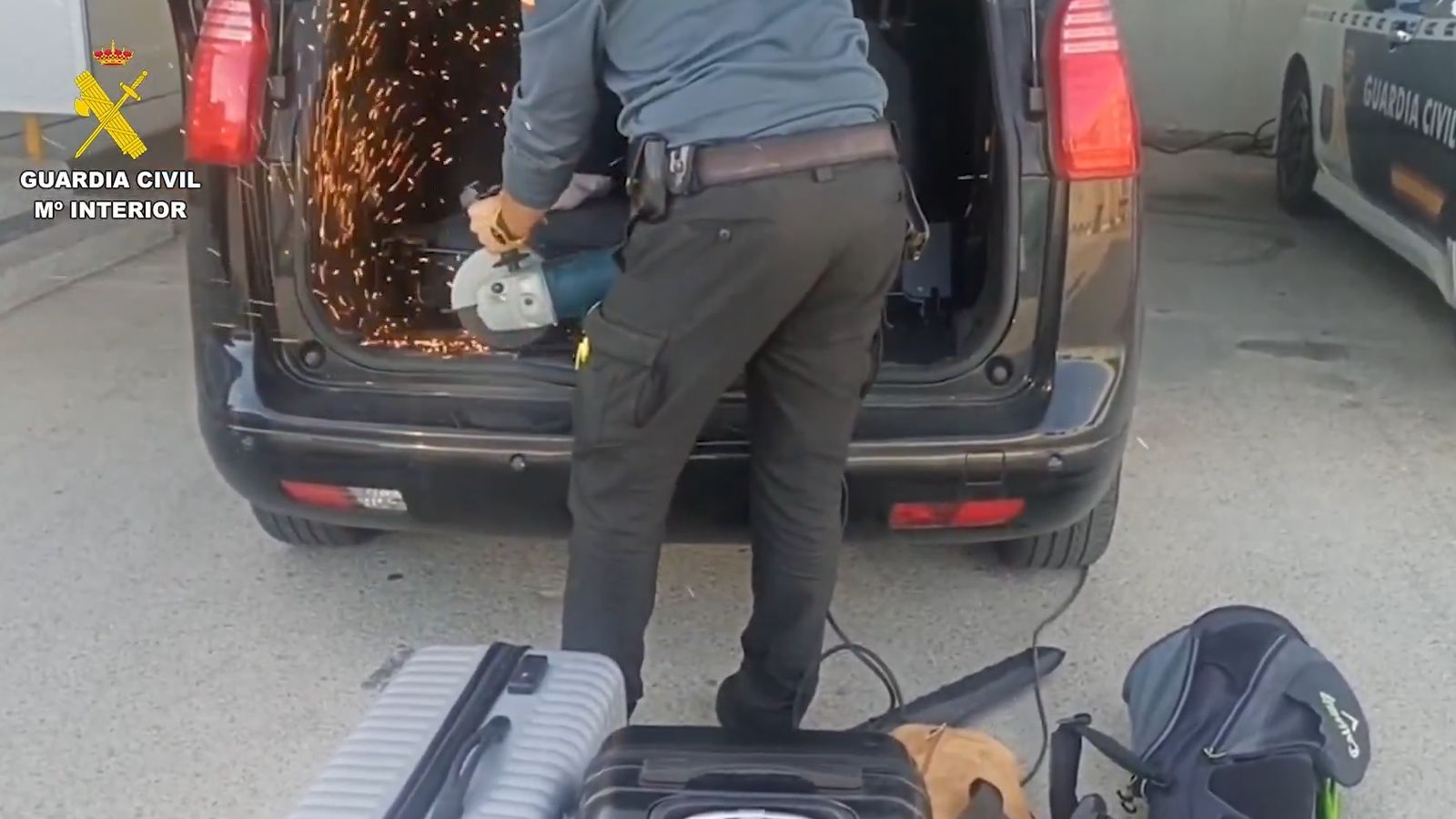 El cotxe amagava set quilos de cocaïna al port de Dénia