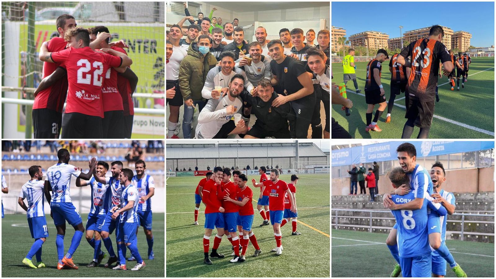 La Nucia B, el Bunyol, el Patacona, el Crevillent, el Rayo Ibense i el Gandia