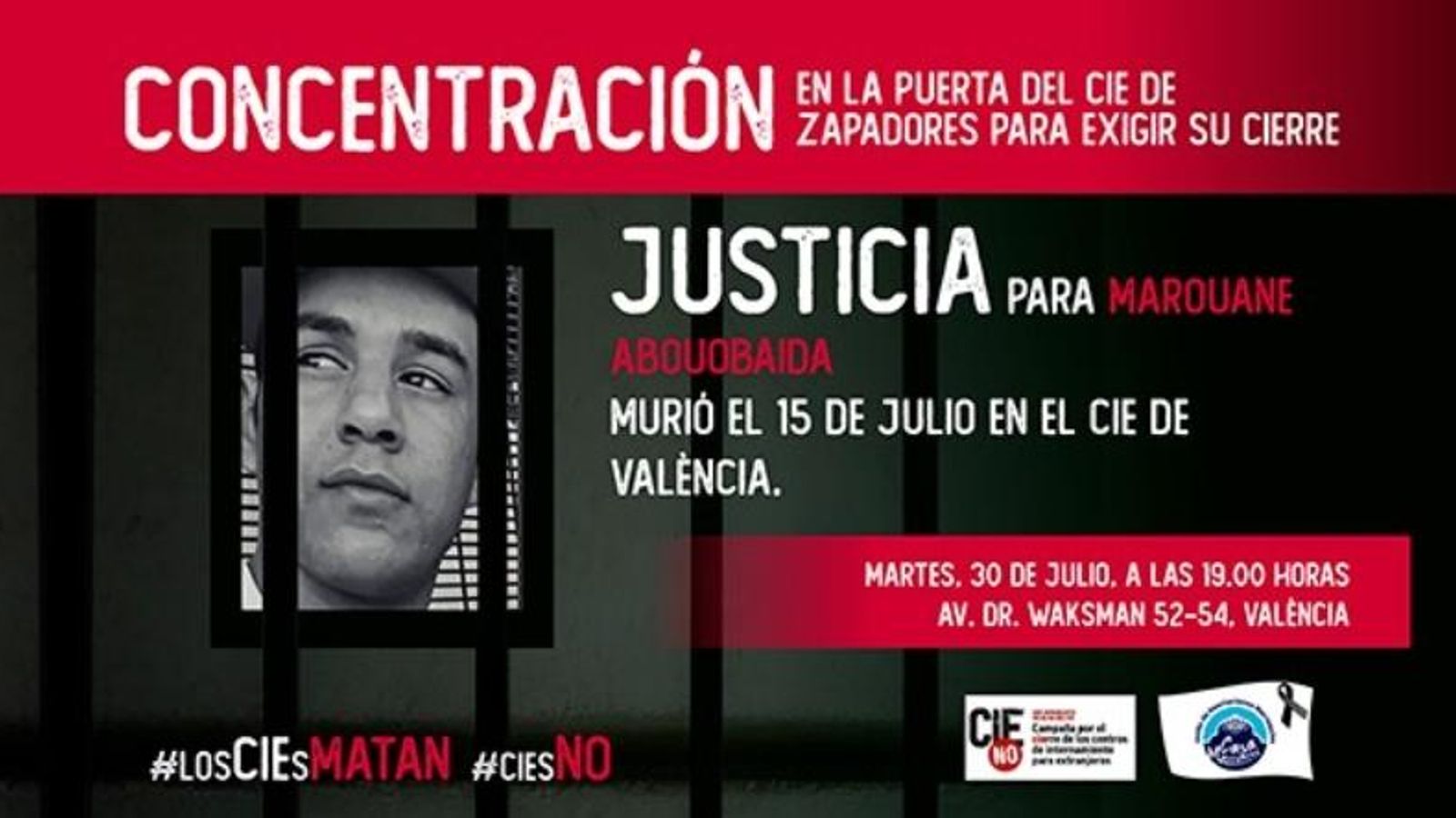 Convocatòria de la concentració d’aquest dimarts, 30 de juliol