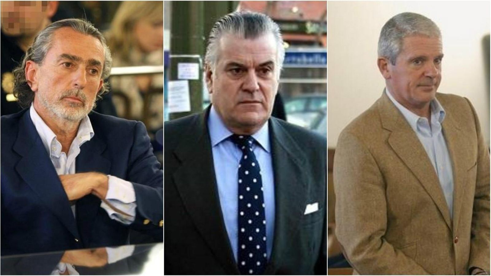 Imatges d’arxiu de Correa, Bárcenas i Crespo