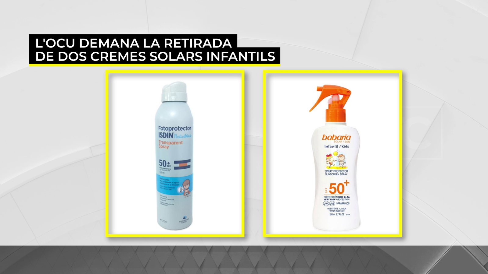 Les dues cremes que ofereixen menys protecció de la promesa, segons l'OCU.