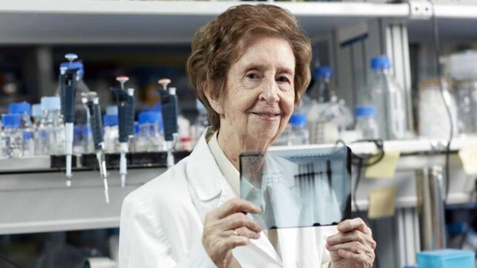 Margarita Salas, al laboratori del Centre Severo Ochoa, en una imatge d'arxiu