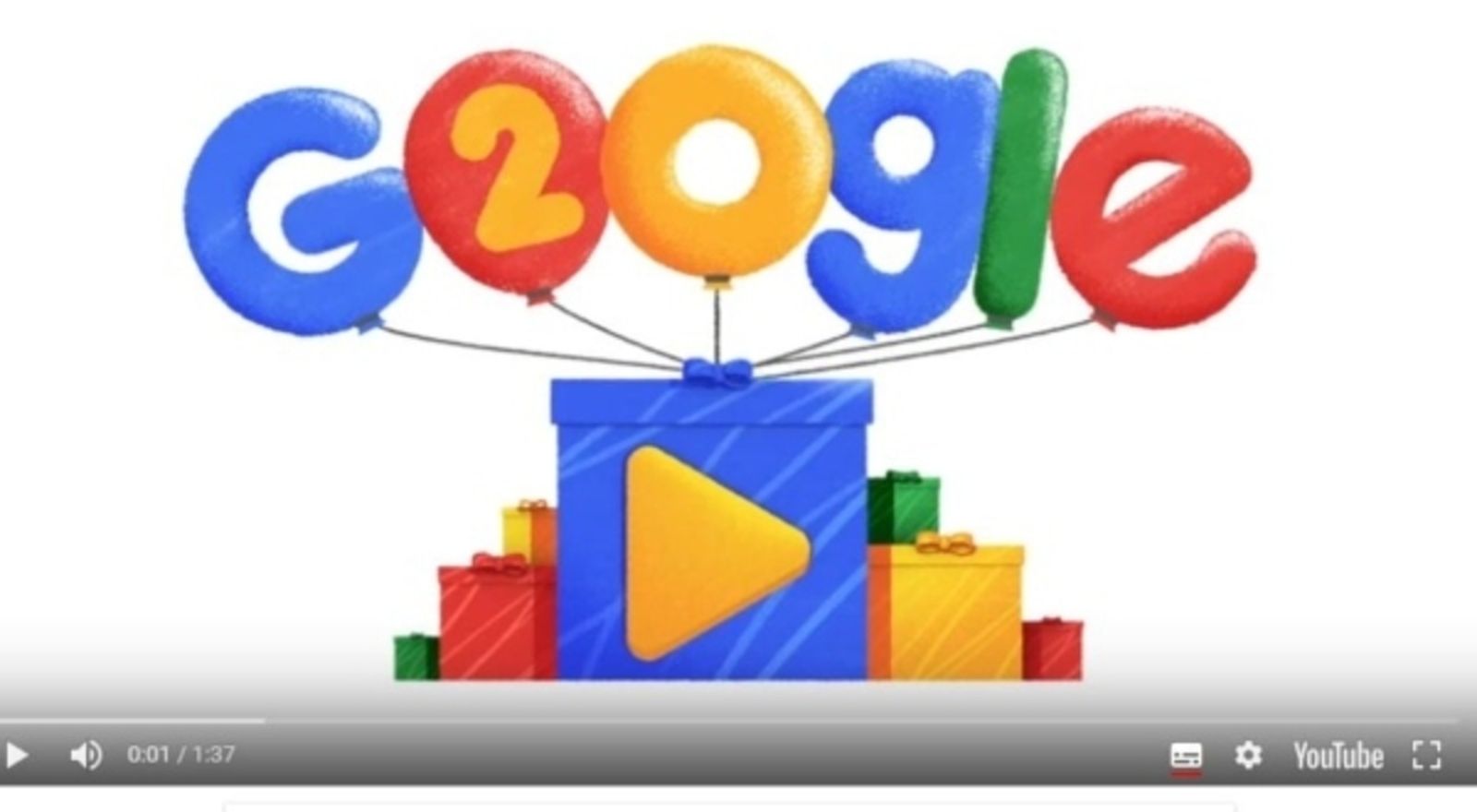 27.09.2018 | Xarxes | Google celebra el seu vinté aniversari