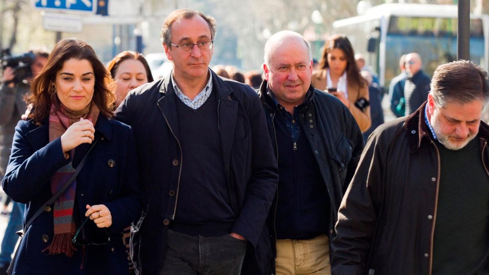 El president del PP del País Basc, Alfonso Alonso, durant un homenatge a víctimes del terrorisme