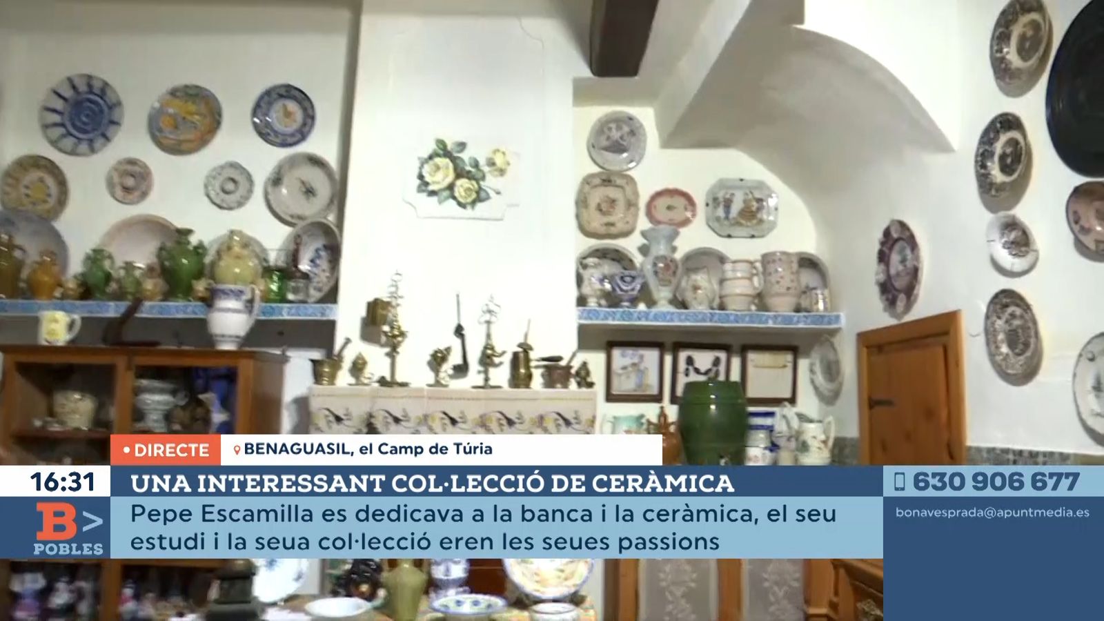 09.05.2022 | Una interessant col·lecció de ceràmica a Benaguasil