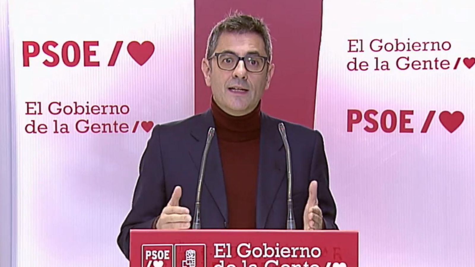 El ministre de la Presidència, Félix Bolaños El ministre de la Presidència, Félix Bolaños