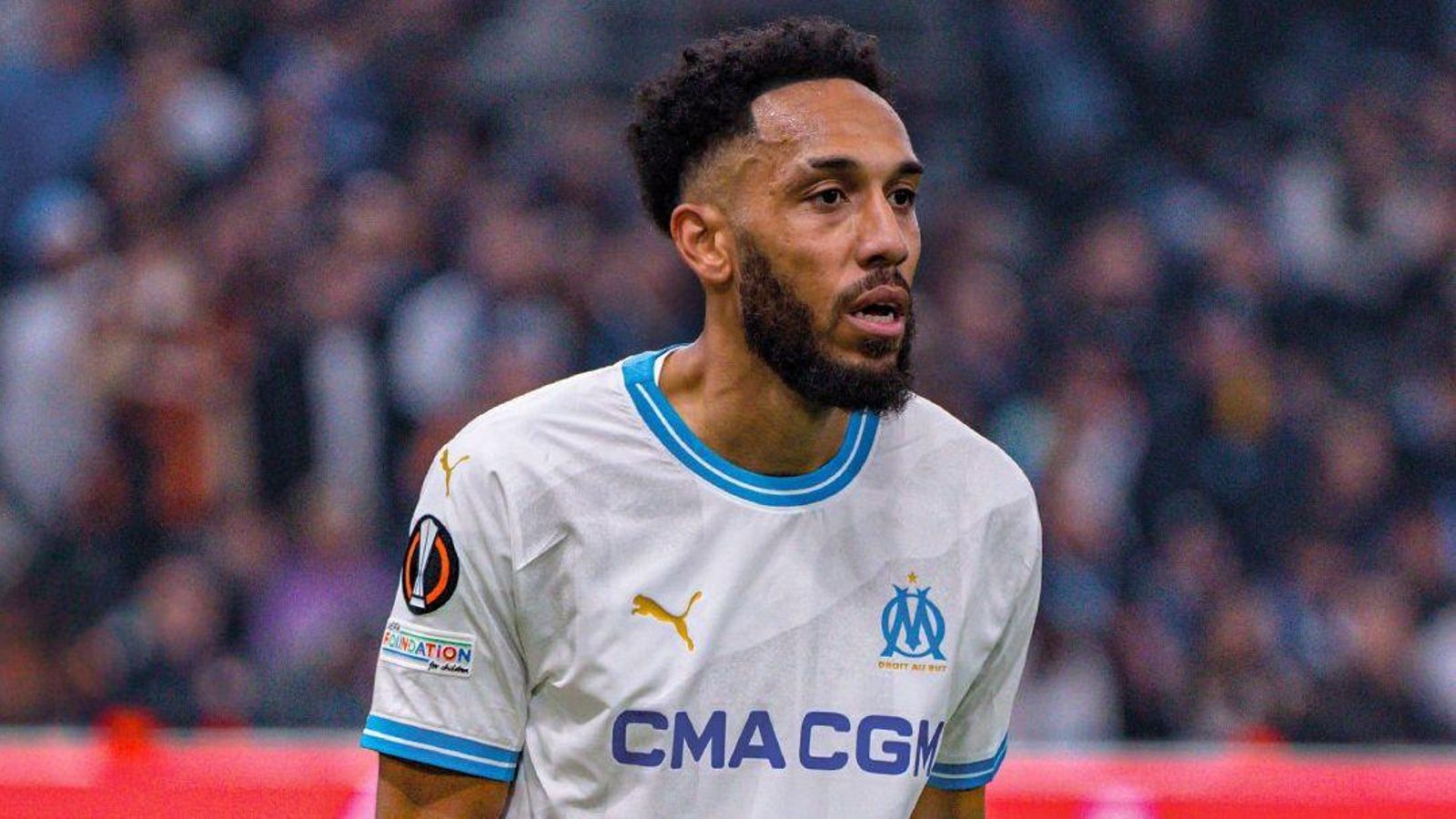 El jugador del Marsella, Aubameyang