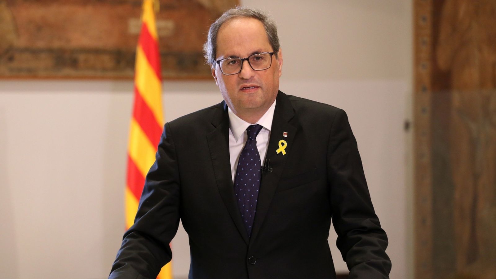 El president Quim Torra, aquest dissabte