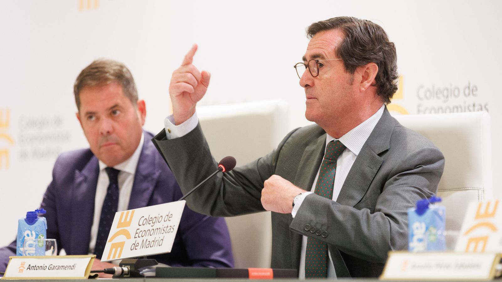 El president de la CEOE, Antonio Garamendi i el president de Cepyme, Gerardo Cuerva