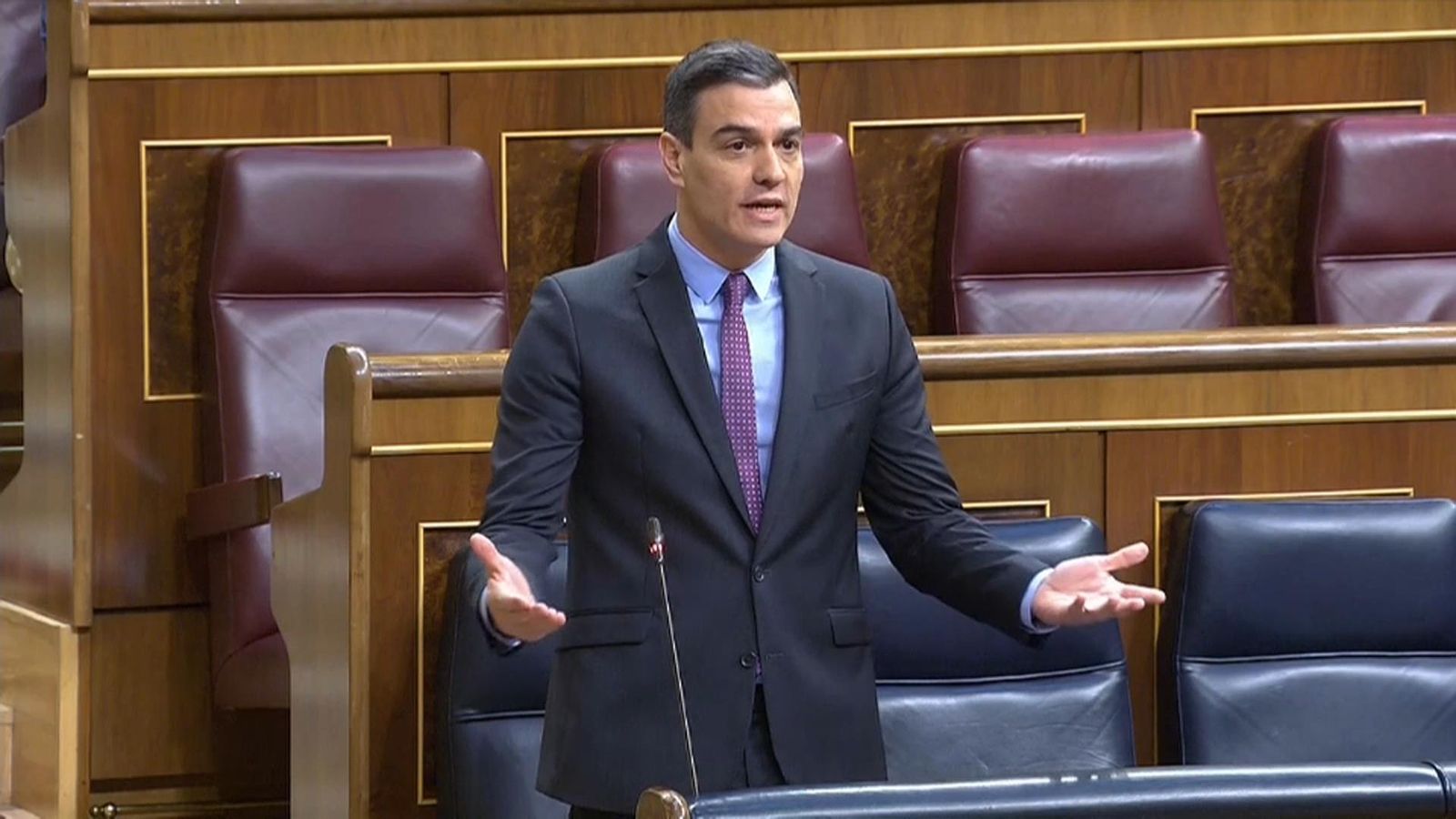 Pedro Sánchez, aquest dimecres en el Congrés