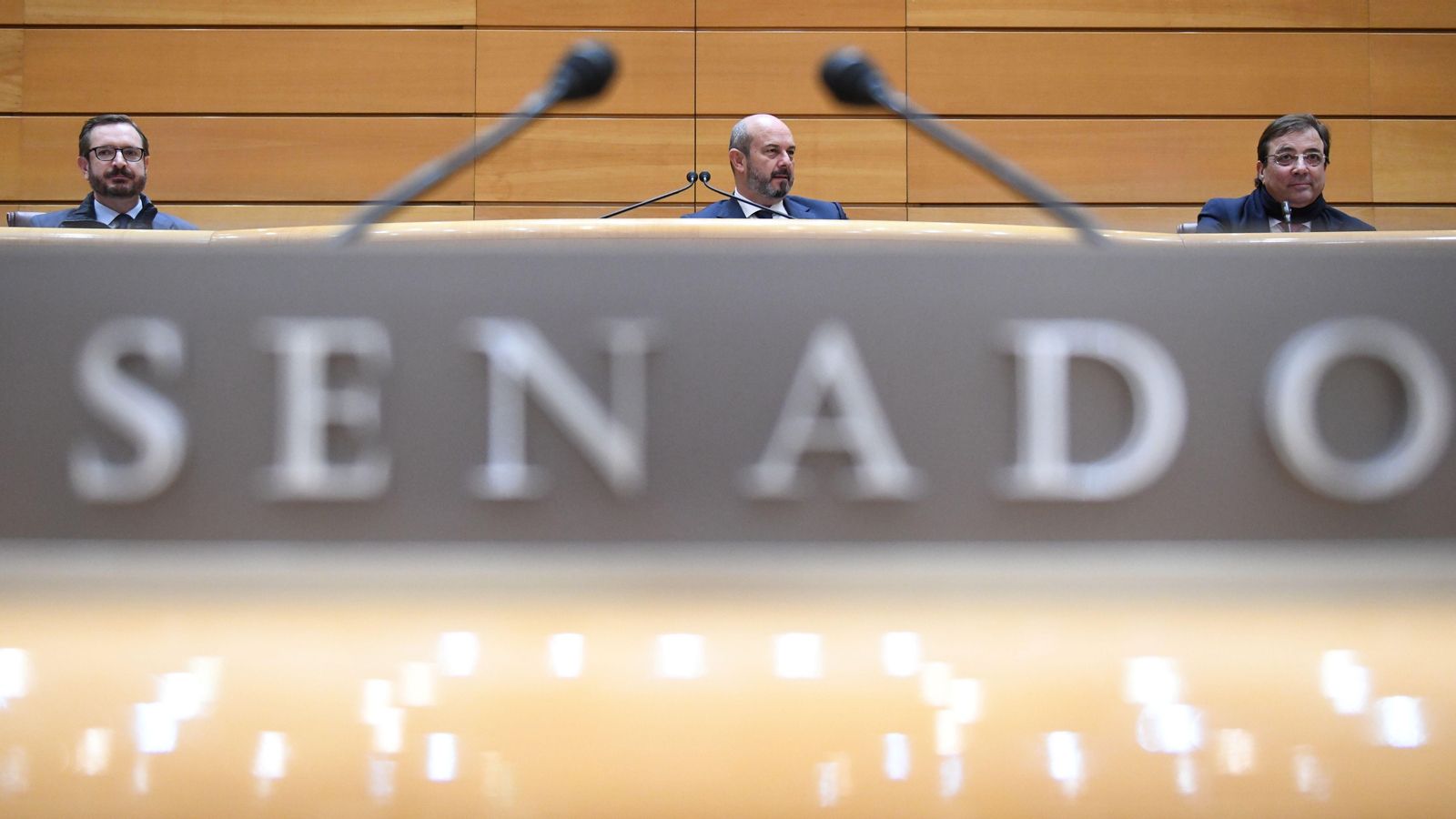 El president i vicepresident del Senat, en una de les sessions de la cambra