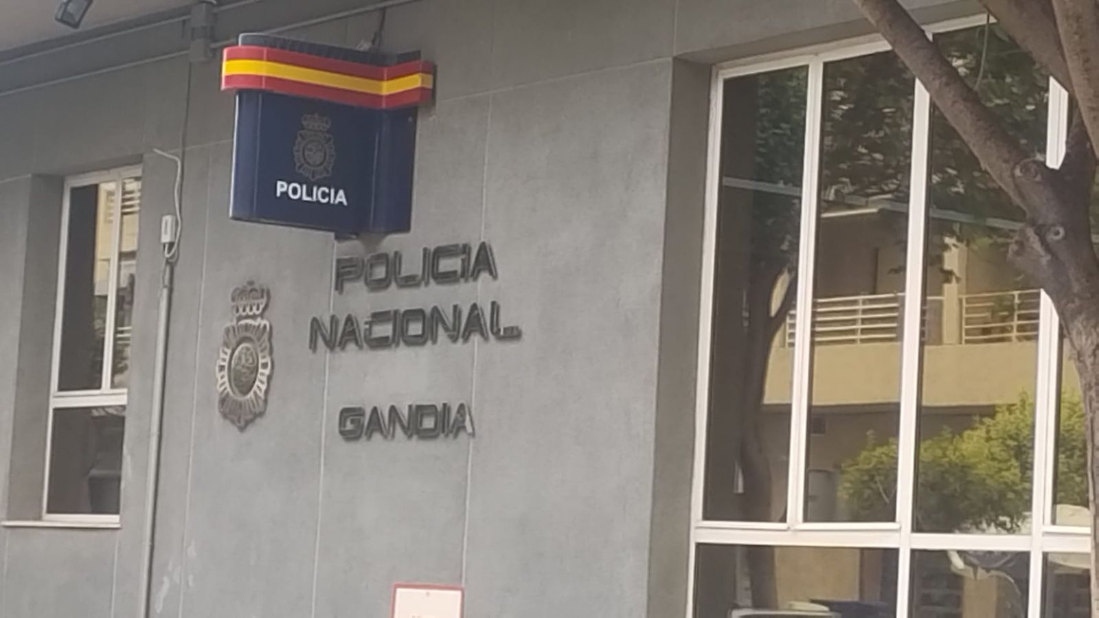 Detall de la comissaria de Gandia, en una imatge d'arxiu