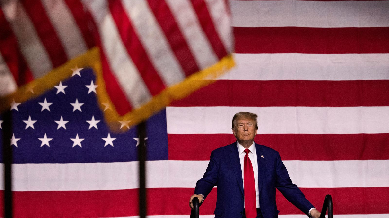 L'expresident dels Estats Units Donald Trump Trump (2017-2021) en un acte a Reno (Nevada)