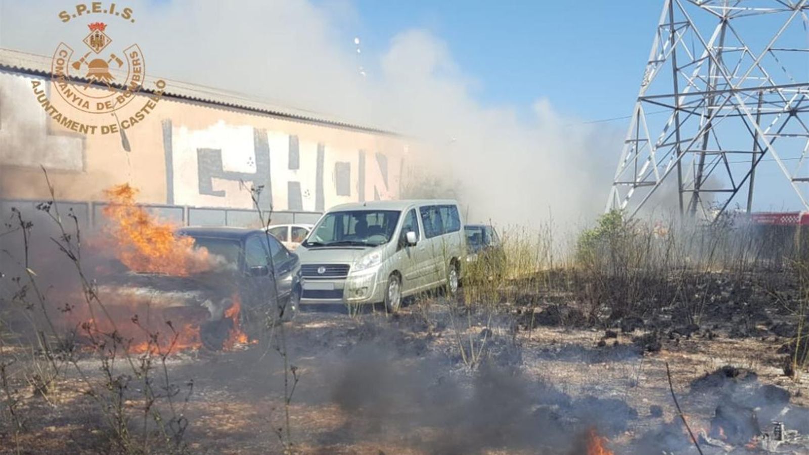 Imatges de l’incident.