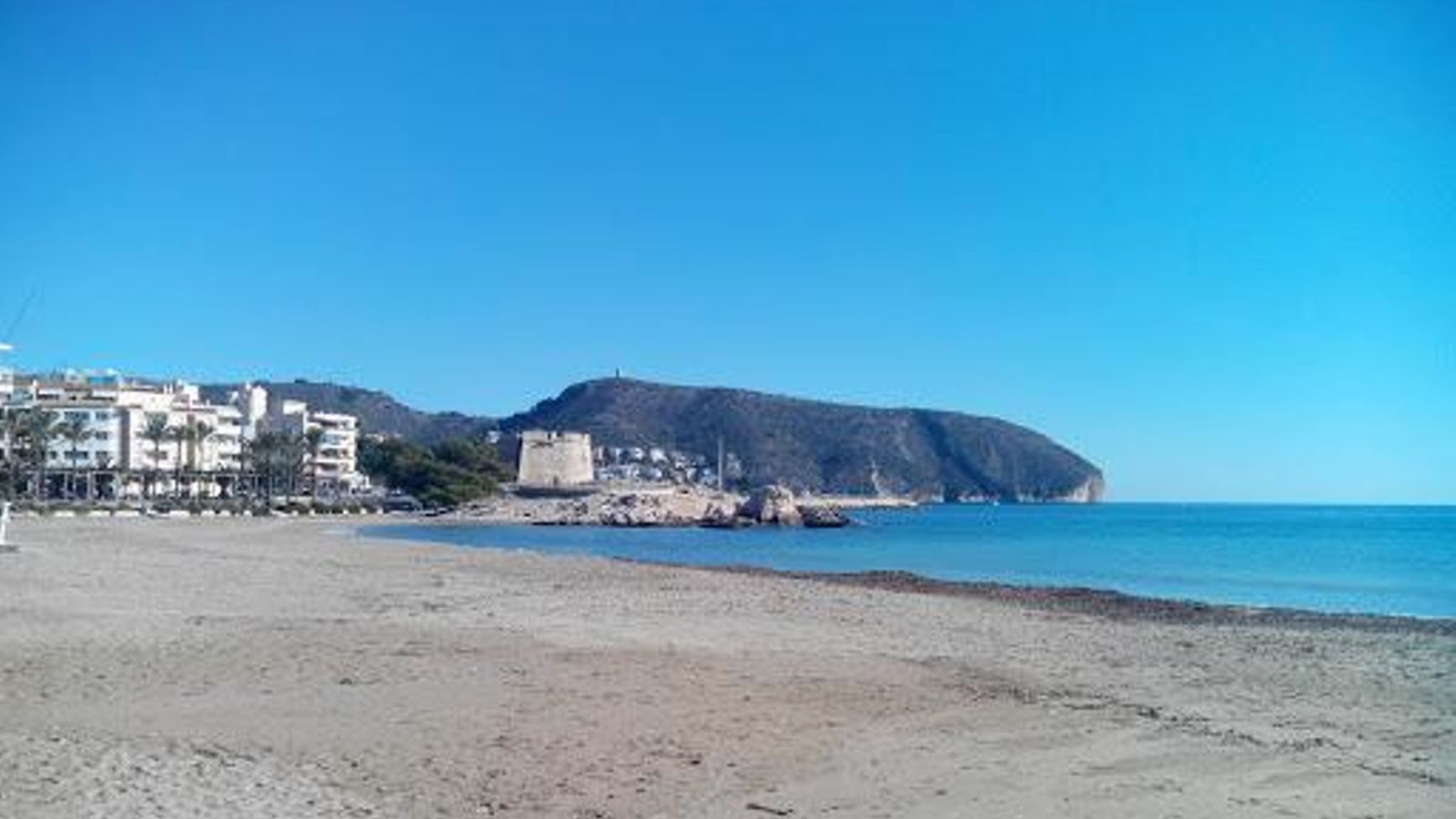 Platja de l'Ampolla de Moraria en una imatge d'arxiu