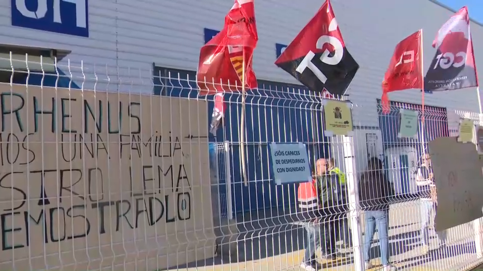 El treballadors de Rhenus ha començat una vaga indefinida
