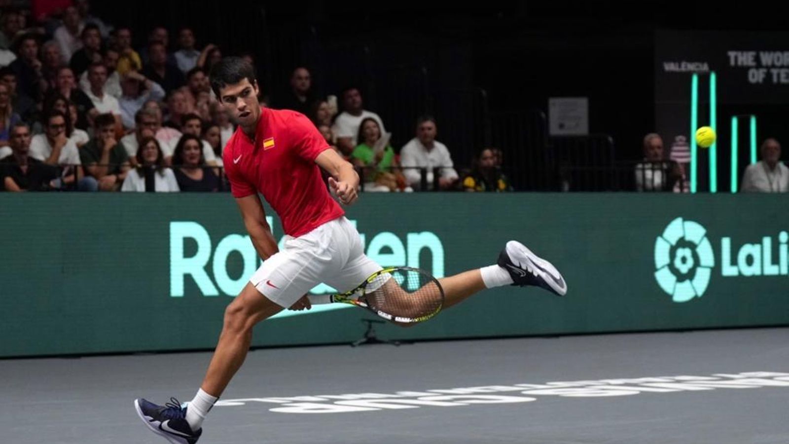 Carlos Alcaraz, durant l'edició de 2022 a València