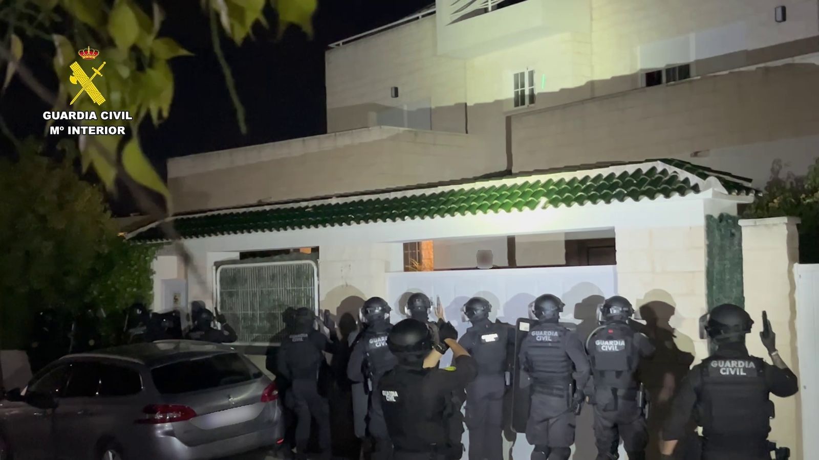 Imatge de l'operació que ha permés detindre un dels fugitius britànics més buscats a La Nucia