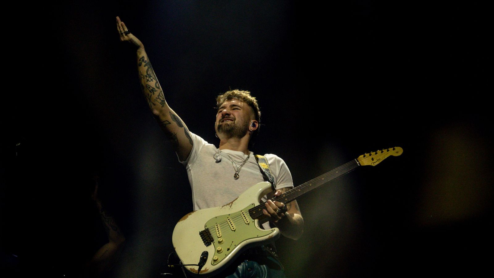 Dani Fernández, actuant en una imatge d'arxiu