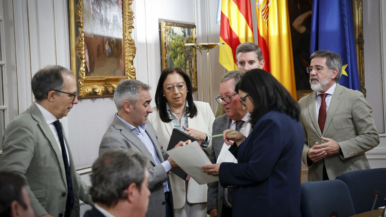 Reunió de la junta de síndics de les Corts, este dimarts
