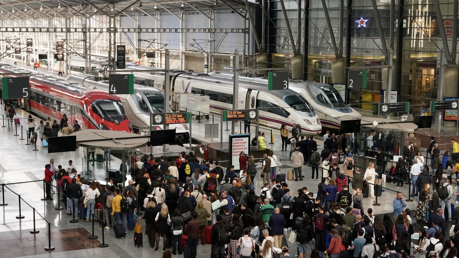 Estació de trens de Màlaga, en arxiu