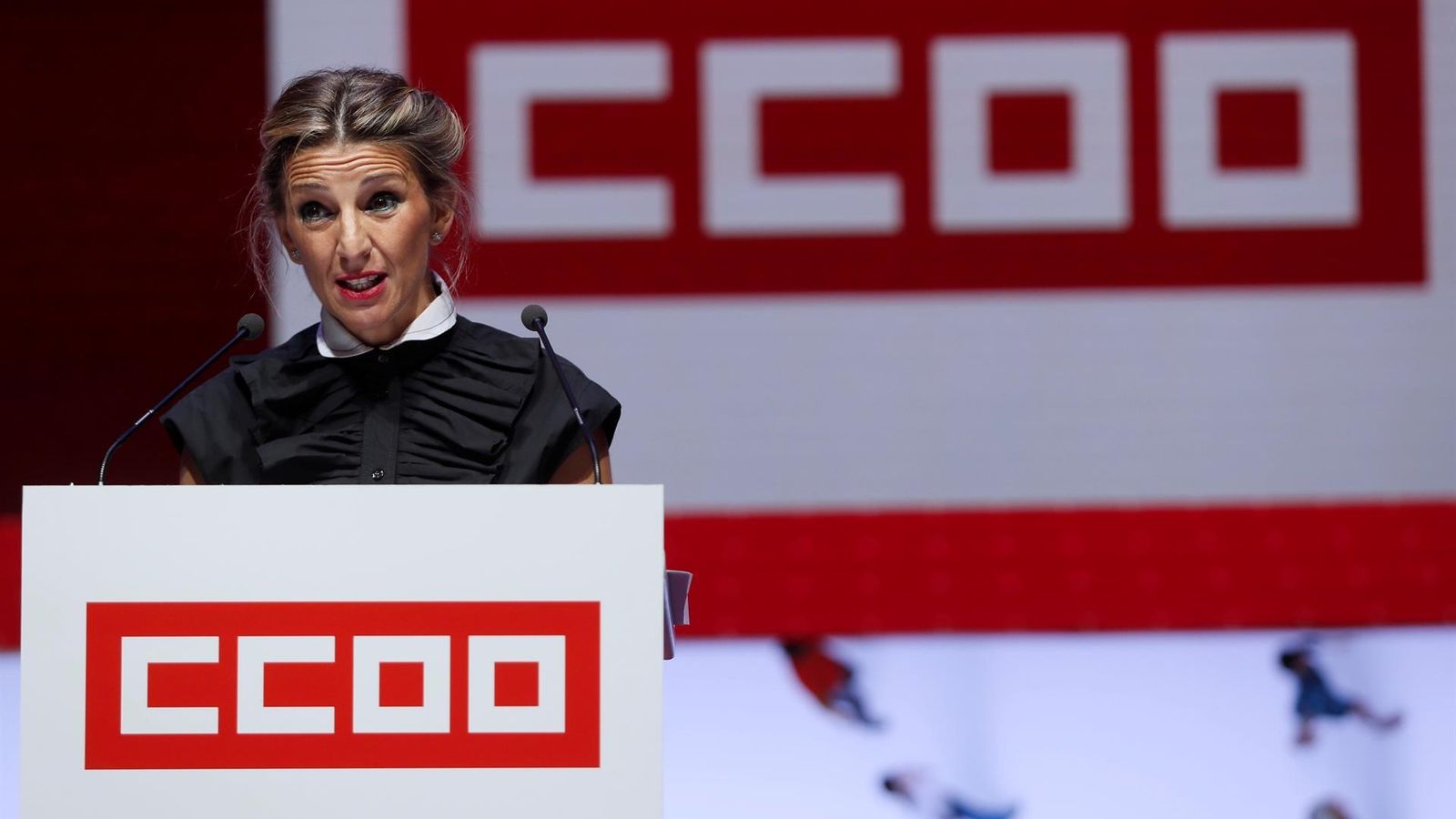 Yolanda Díaz en el 12é Congrés Federal de Comissions Obreres