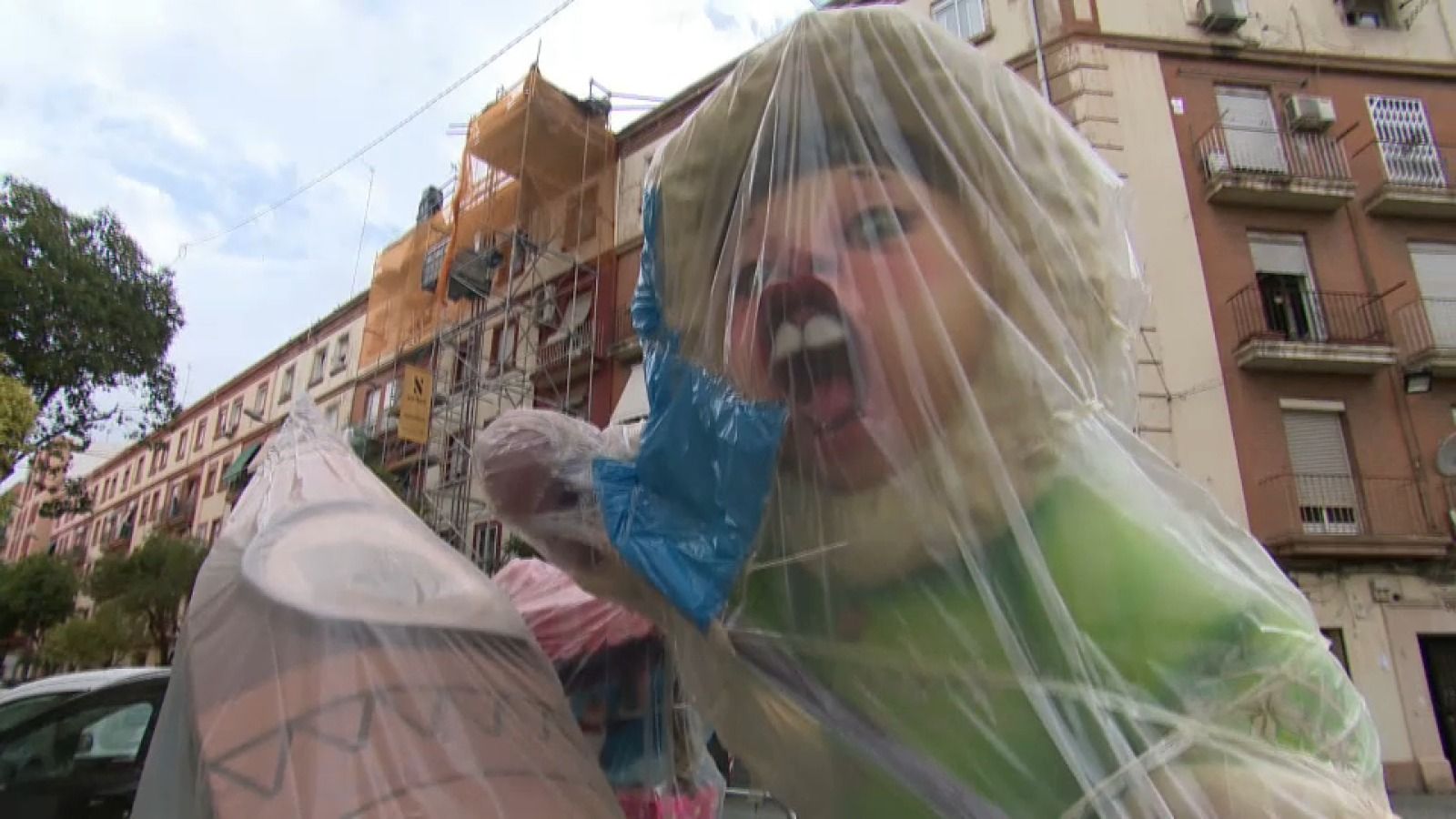 Una de les falles que ha eixit aquest dijous de les instal·lacions de Fira València
