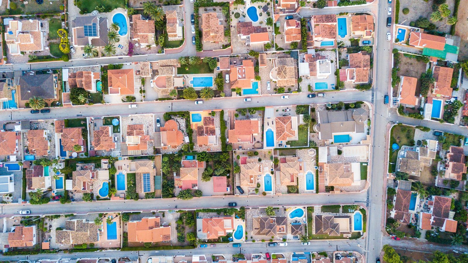 Vista aèria d'una zona de Dénia Vista aèria d'una zona de Dénia