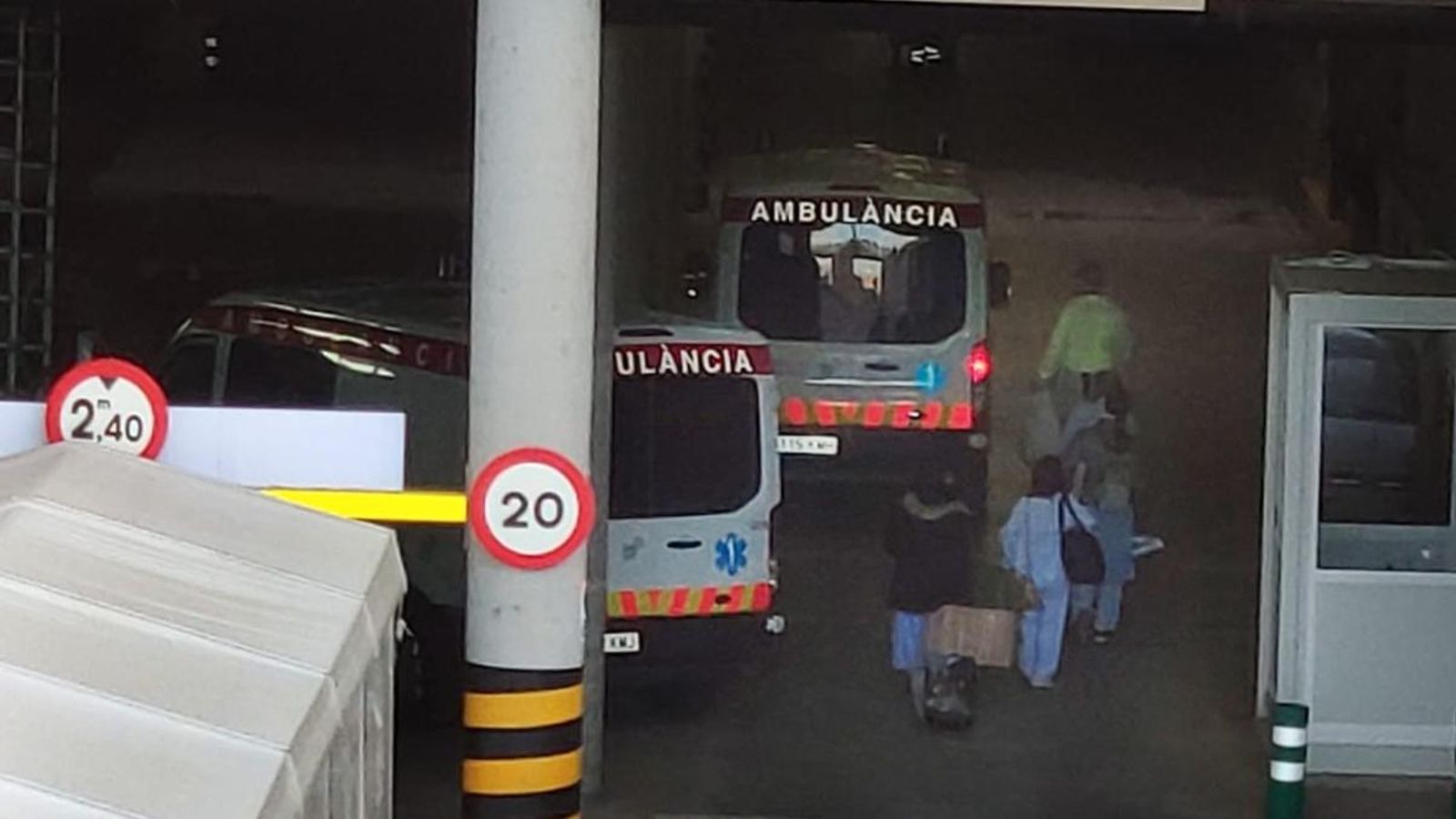 Els pacients traslladats aquest diumenge a l'antic Hospital La Fe