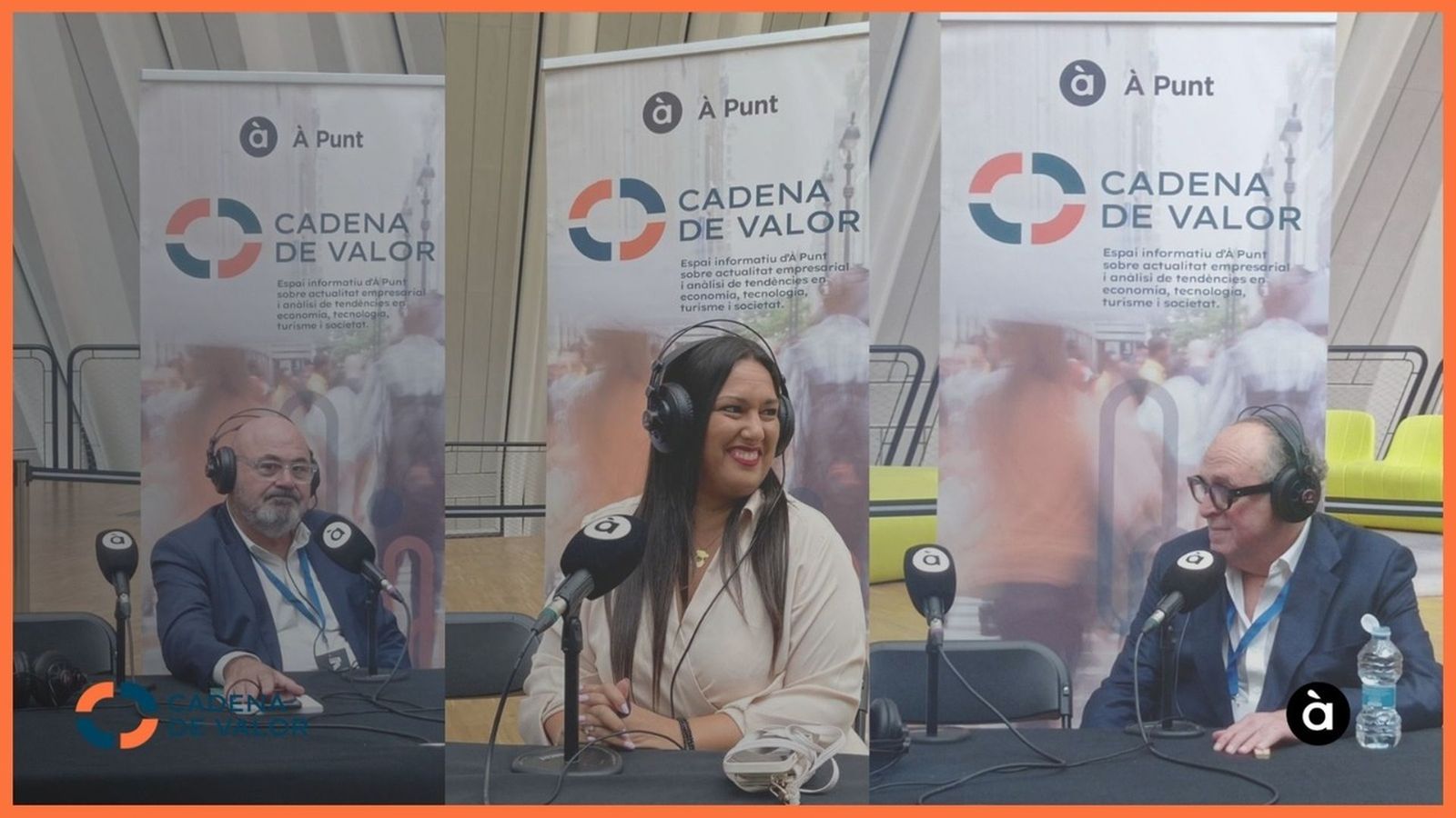 19.09.2024 | José Luis Nueno, ponent a Retail Future, Agustín Rovira, de l'Oficina PATECO, i Maribel Sáez, de la Generalitat Valenciana