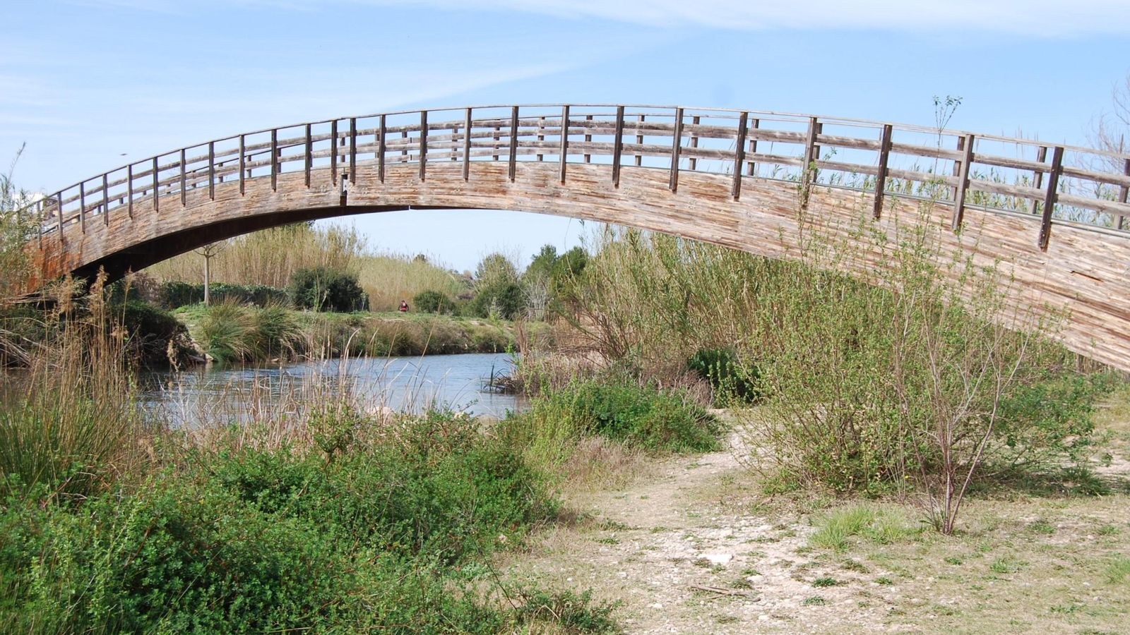 Pont sobre el riu Túria (arxiu)