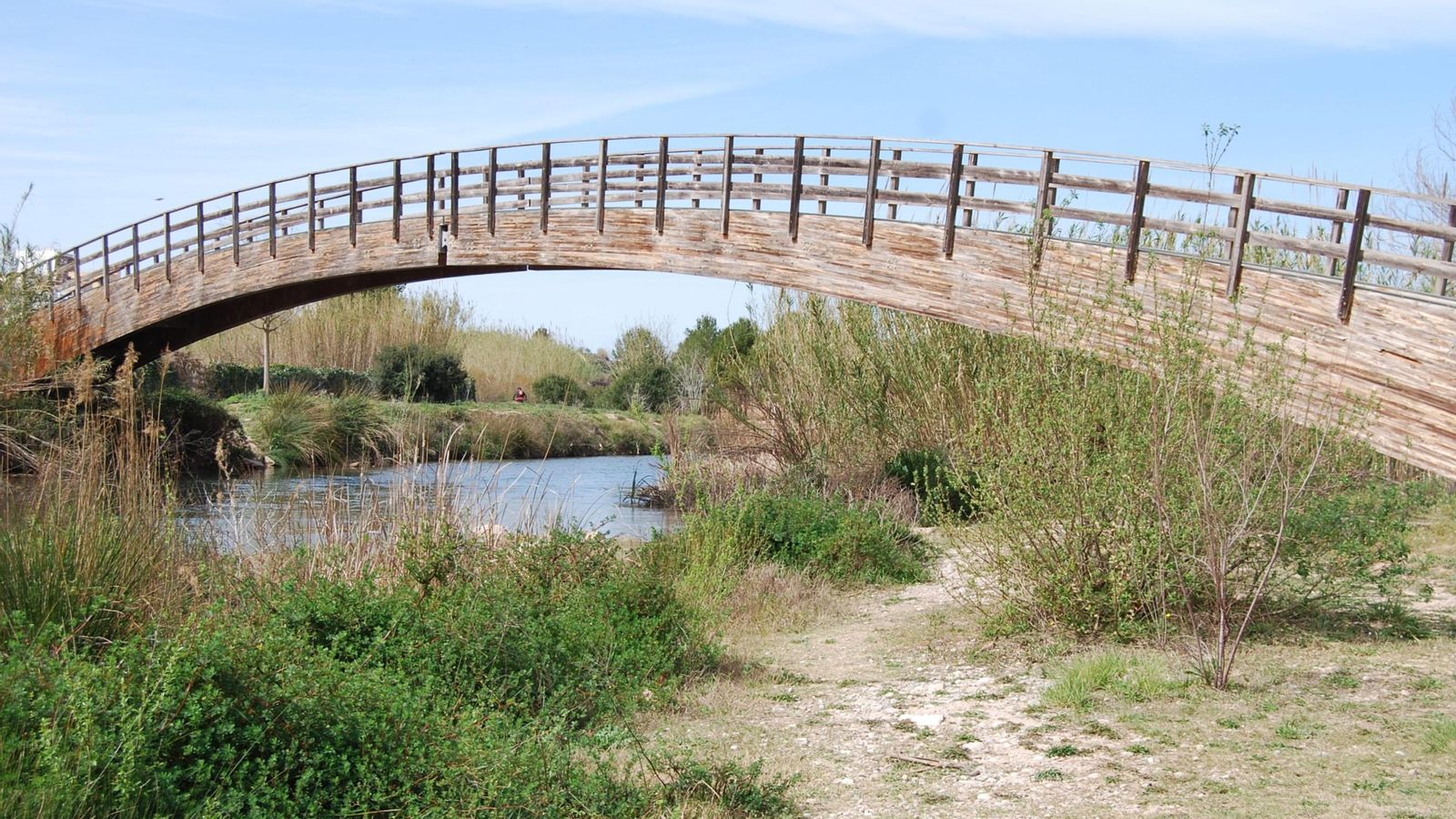 Pont sobre el riu Túria (arxiu)