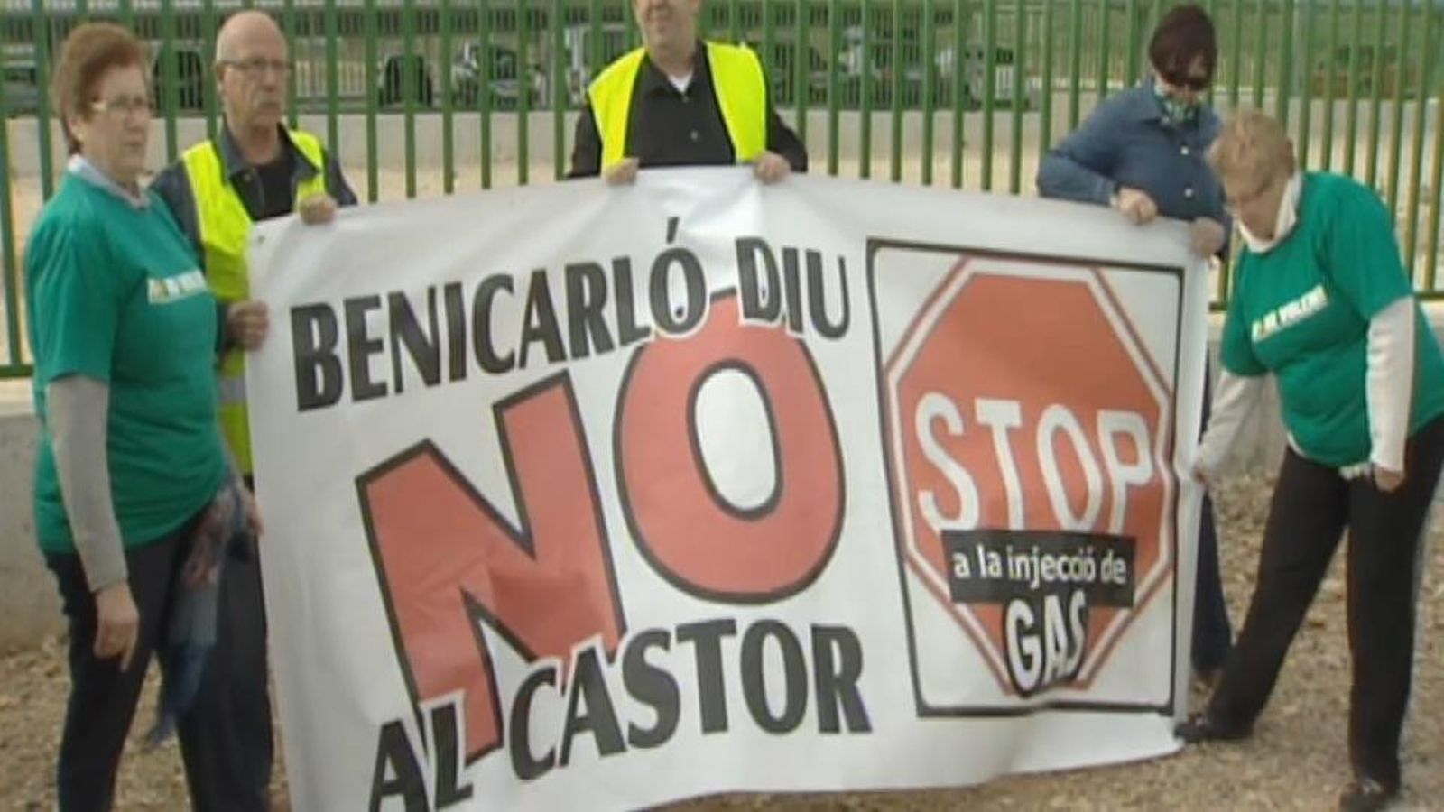 Imatge d'arxiu de manifestacions contra la plataforma Castor