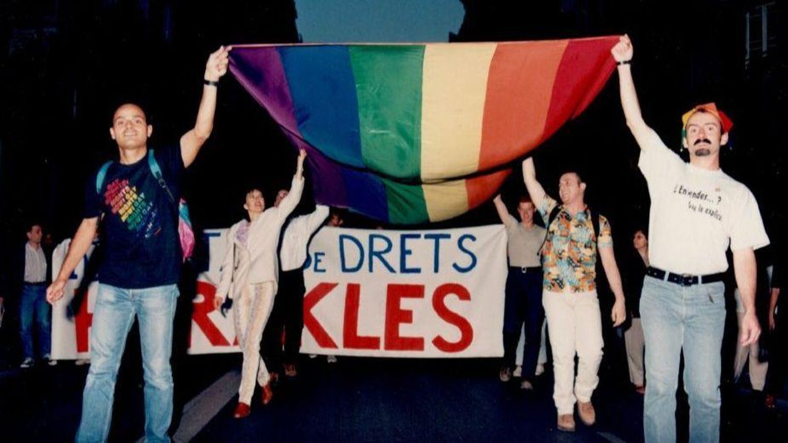 Manifestació per la ‘Igualtat de drets’ en 1997