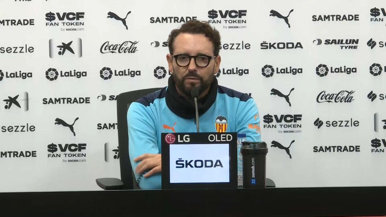 L'entrenador del València CF, José Bordalás